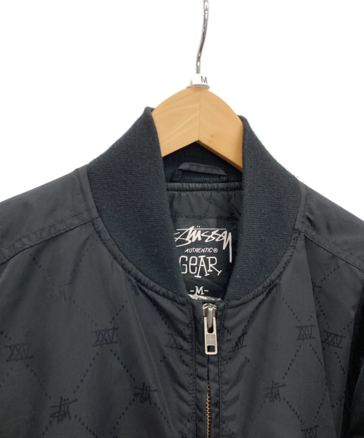 stussy (ステューシー) MA-1ジャケット ブラック サイズ:M