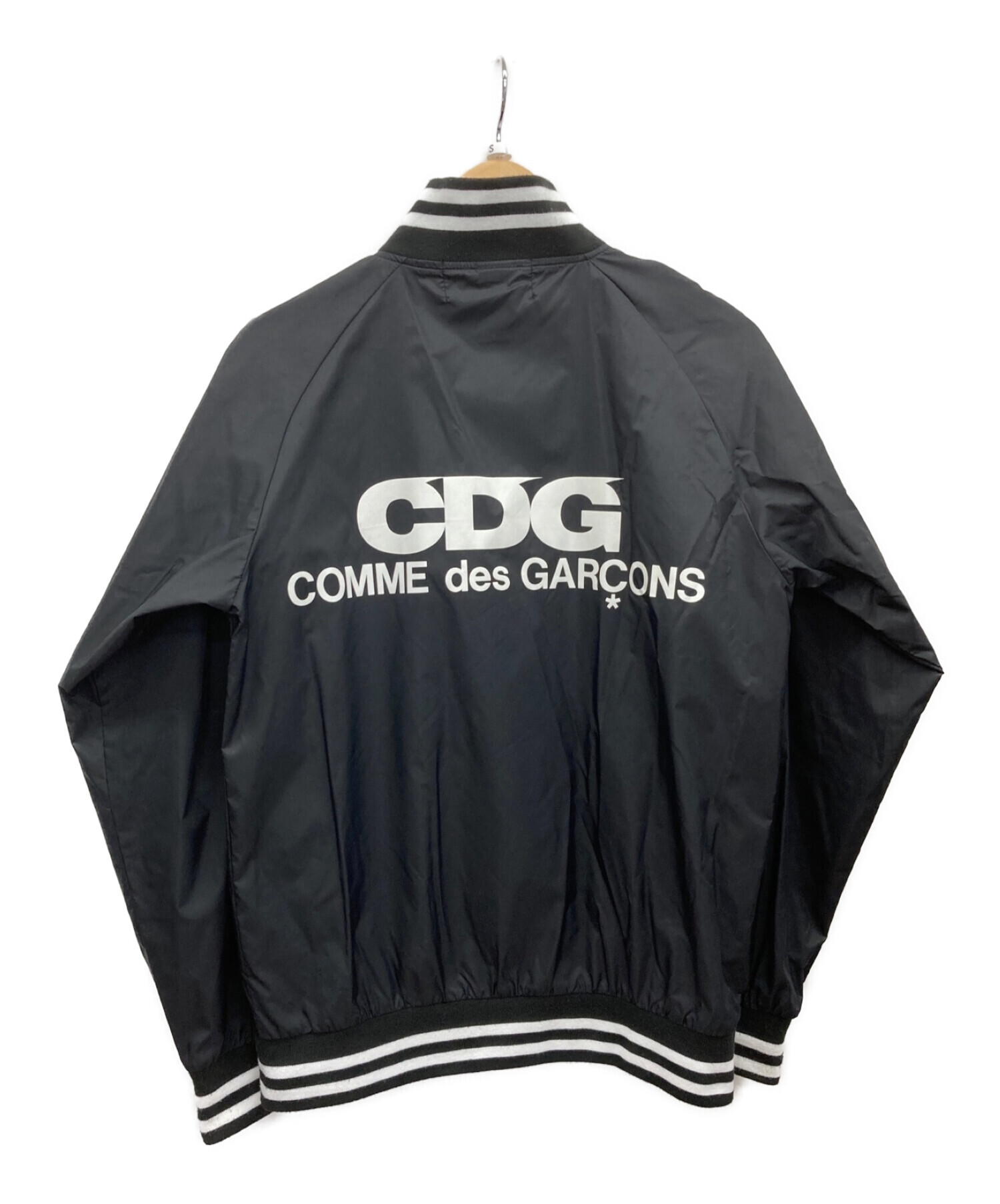 COMME des GARCONS (コムデギャルソン) CDG スタジャン ナイロンジャケット ブラック サイズ:S