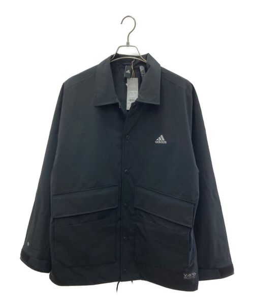 【中古・古着通販】adidas (アディダス) コーチジャケット ブラック