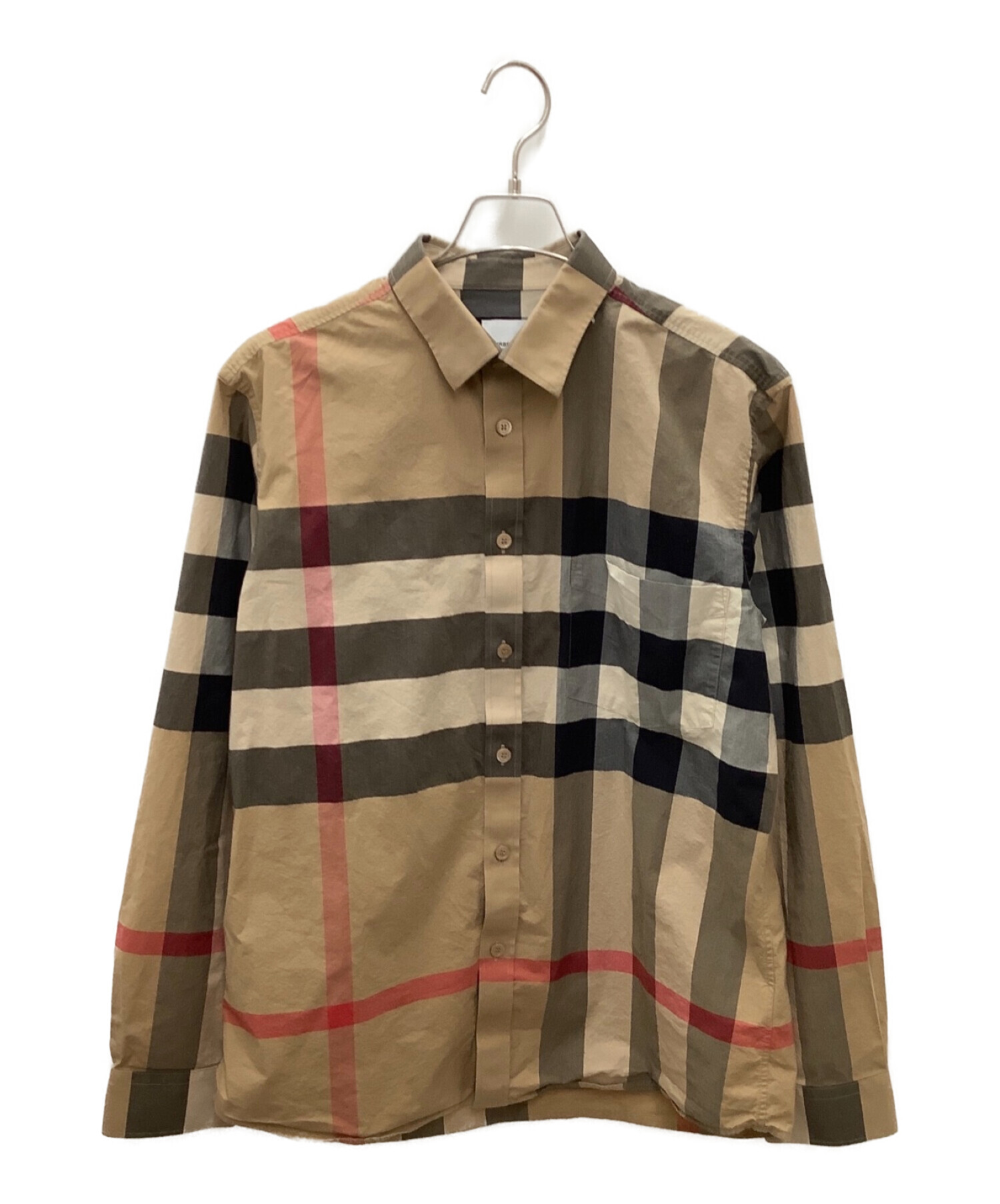 中古・古着通販】BURBERRY (バーバリー) チェックシャツ ベージュ