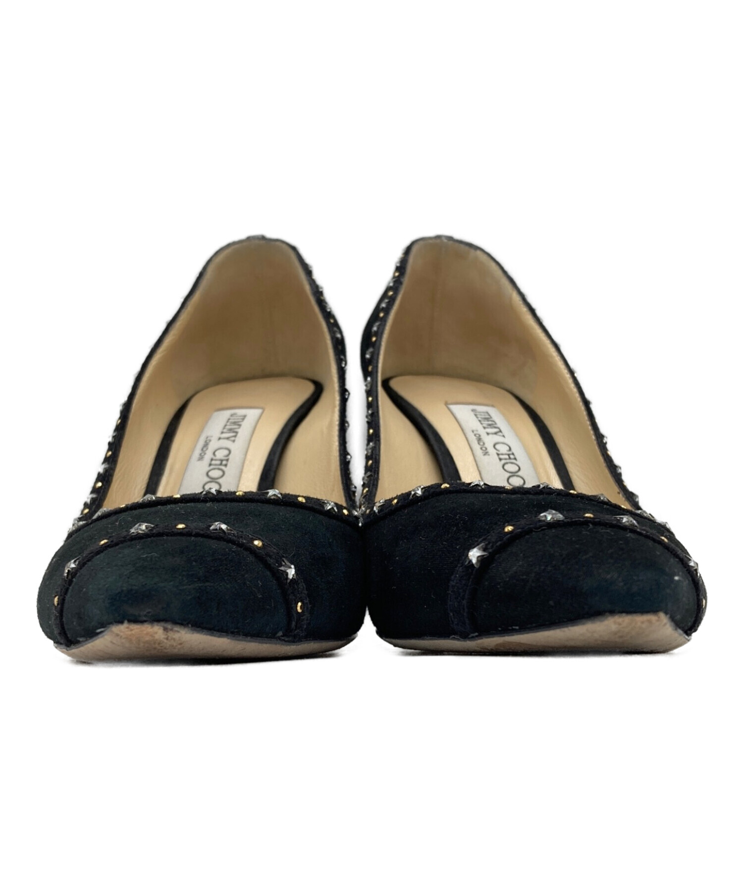 中古・古着通販】JIMMY CHOO (ジミーチュウ) スタッズパンプス