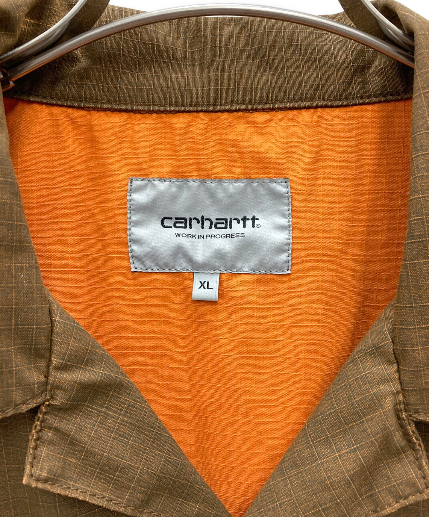 CarHartt (カーハート) ワークシャツ ブラウン サイズ:XL