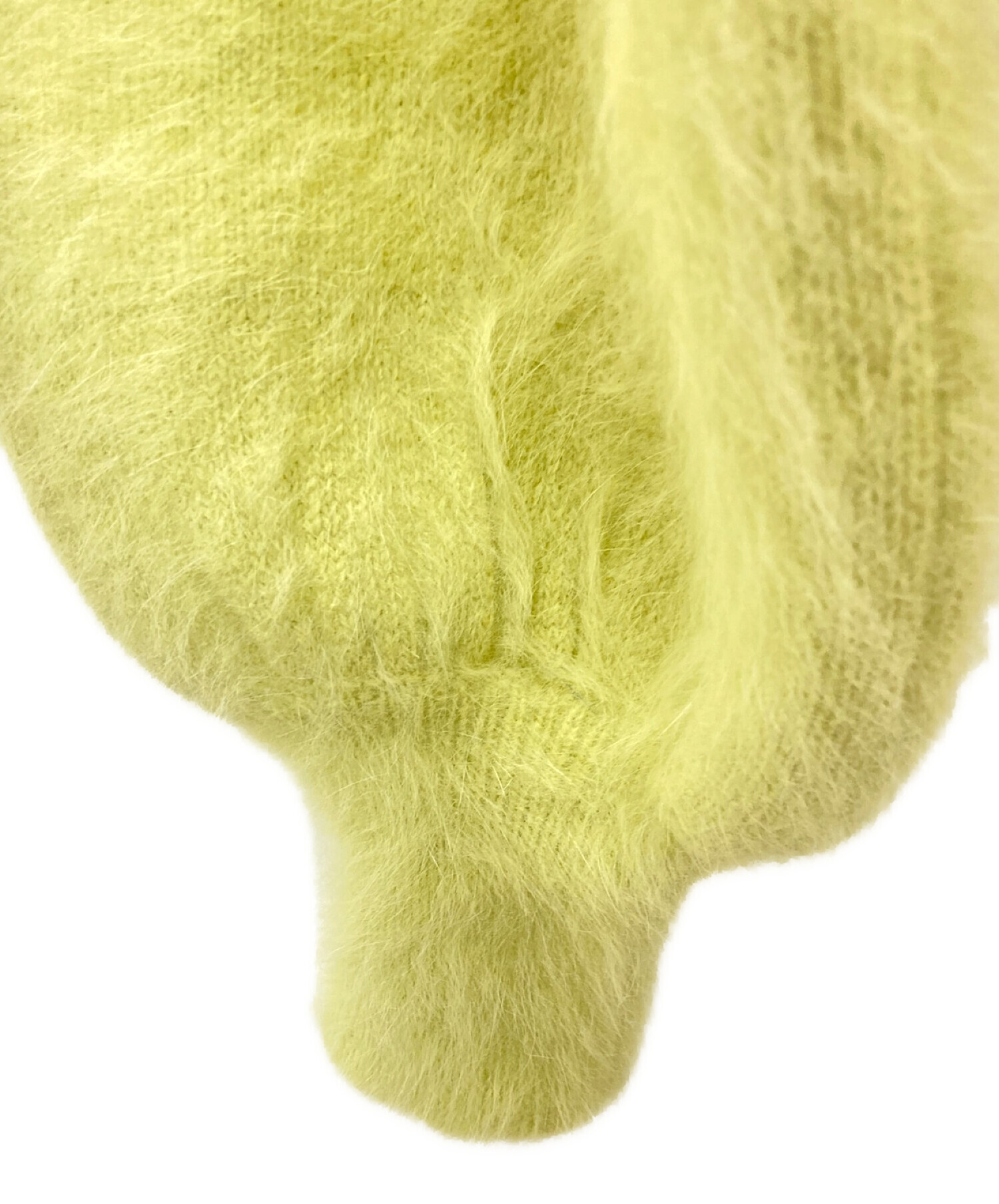 Ameri (アメリ) アンゴラ混シャギーニット 黄緑 サイズ:フリー