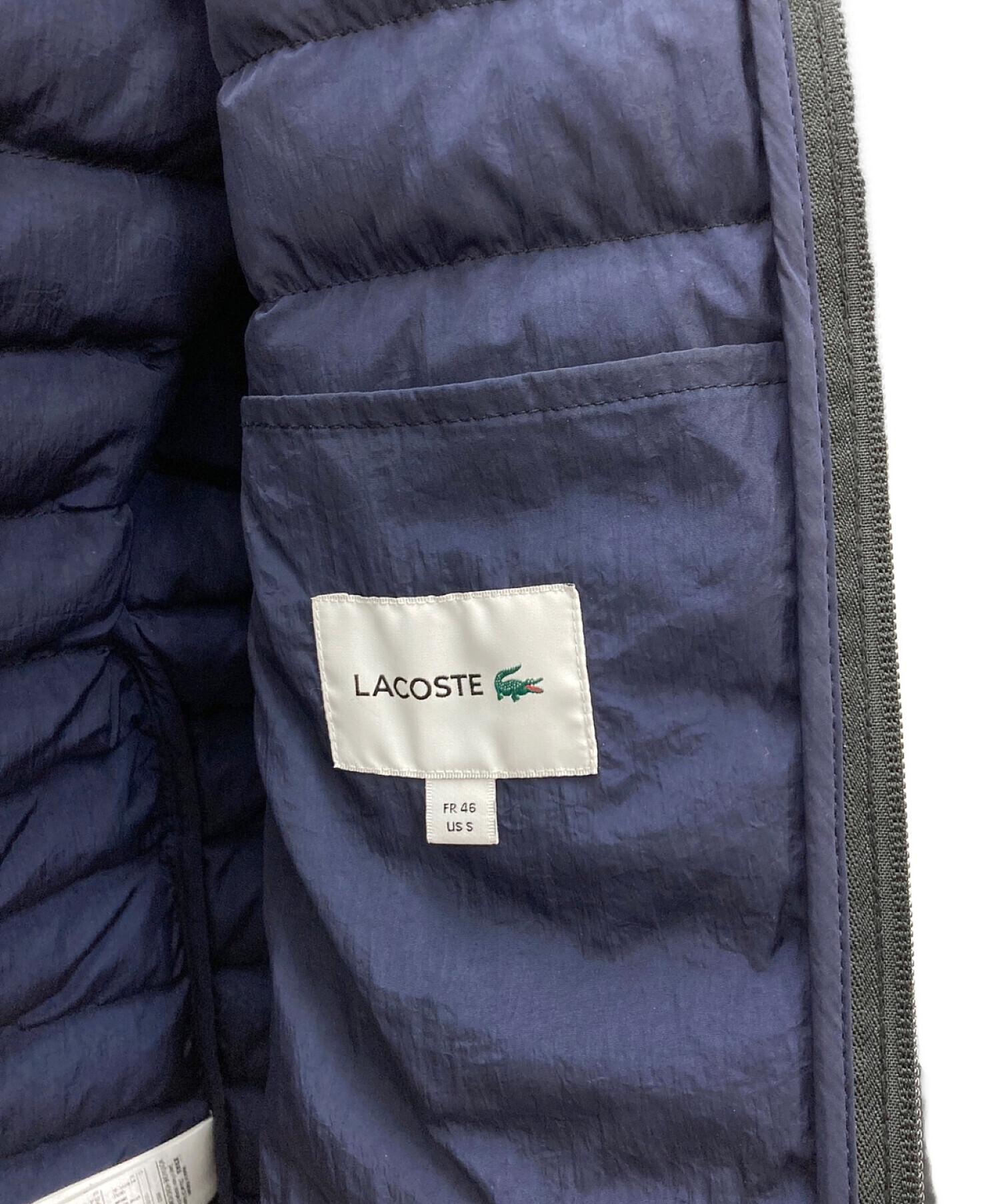 中古・古着通販】LACOSTE (ラコステ) 撥水ポータブルライトダウン