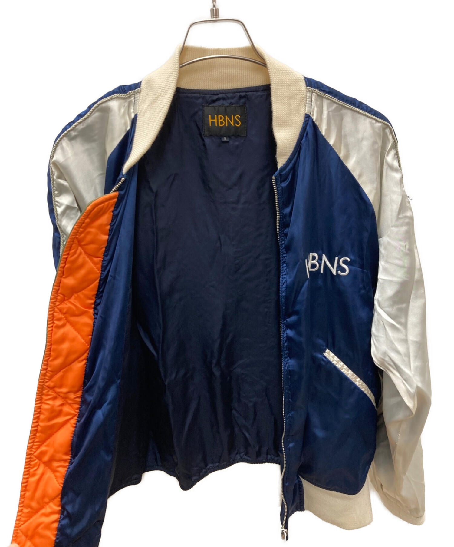 中古・古着通販】HBNS (ハバノス) スカジャン ブルー サイズ:S