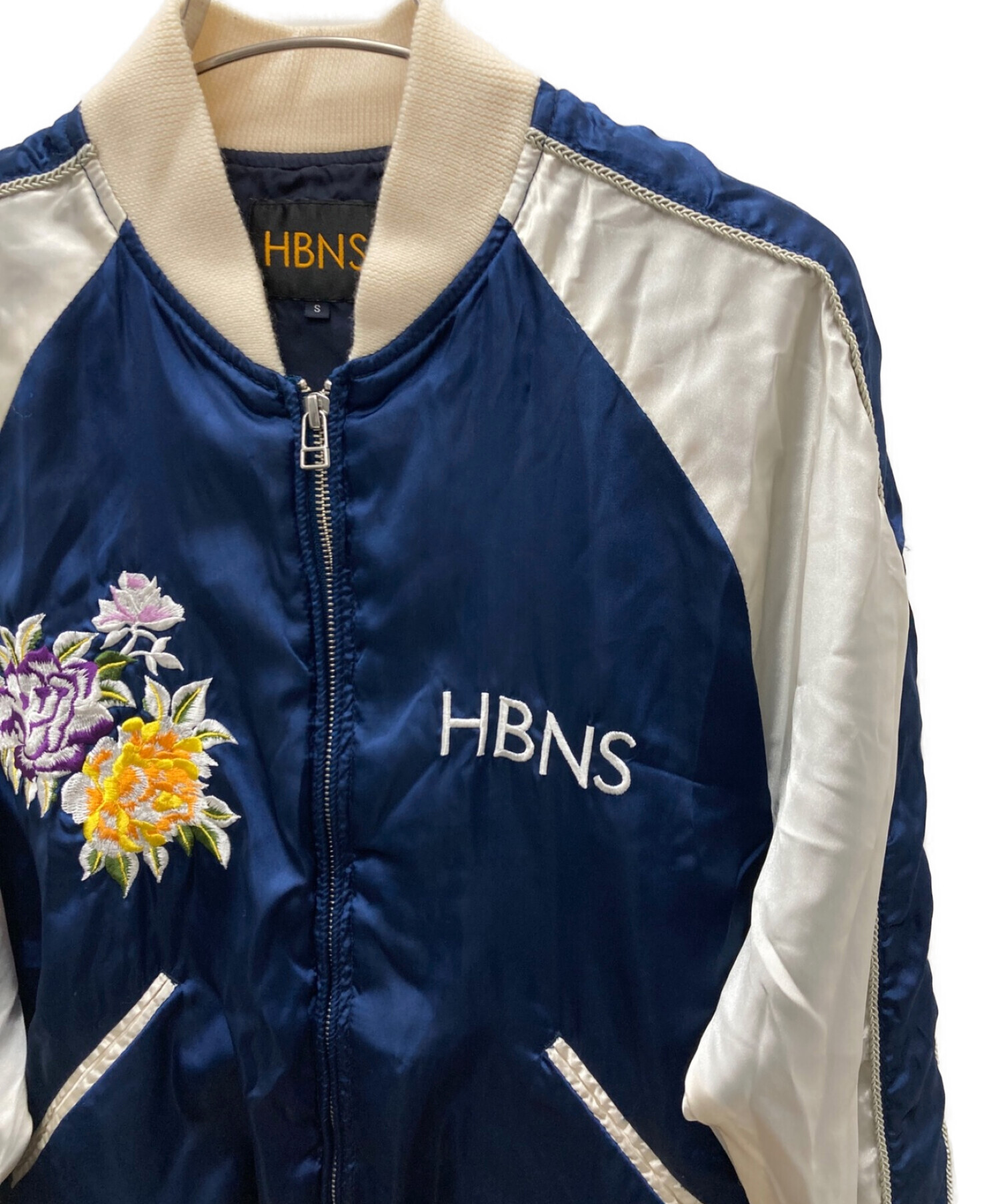 中古・古着通販】HBNS (ハバノス) スカジャン ブルー サイズ:S