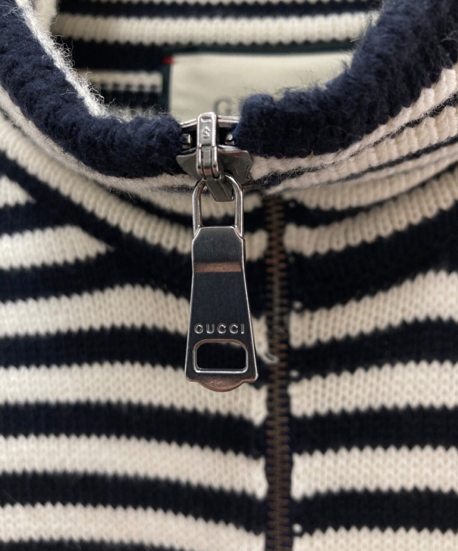 中古・古着通販】GUCCI (グッチ) ジップアップカーディガン ネイビー サイズ:S｜ブランド・古着通販 トレファク公式【TREFAC  FASHION】スマホサイト