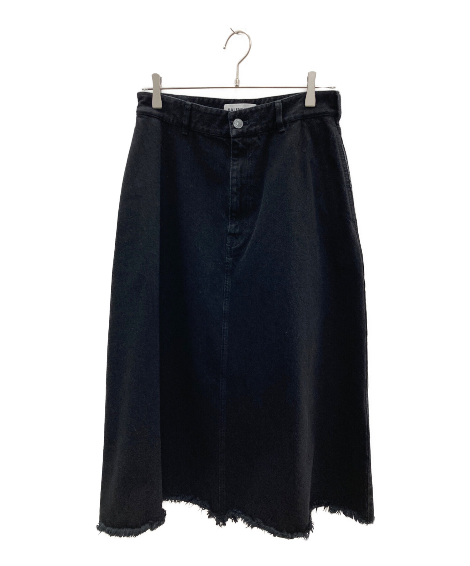 BALENCIAGA (バレンシアガ) デニムスカート ブラック サイズ:38