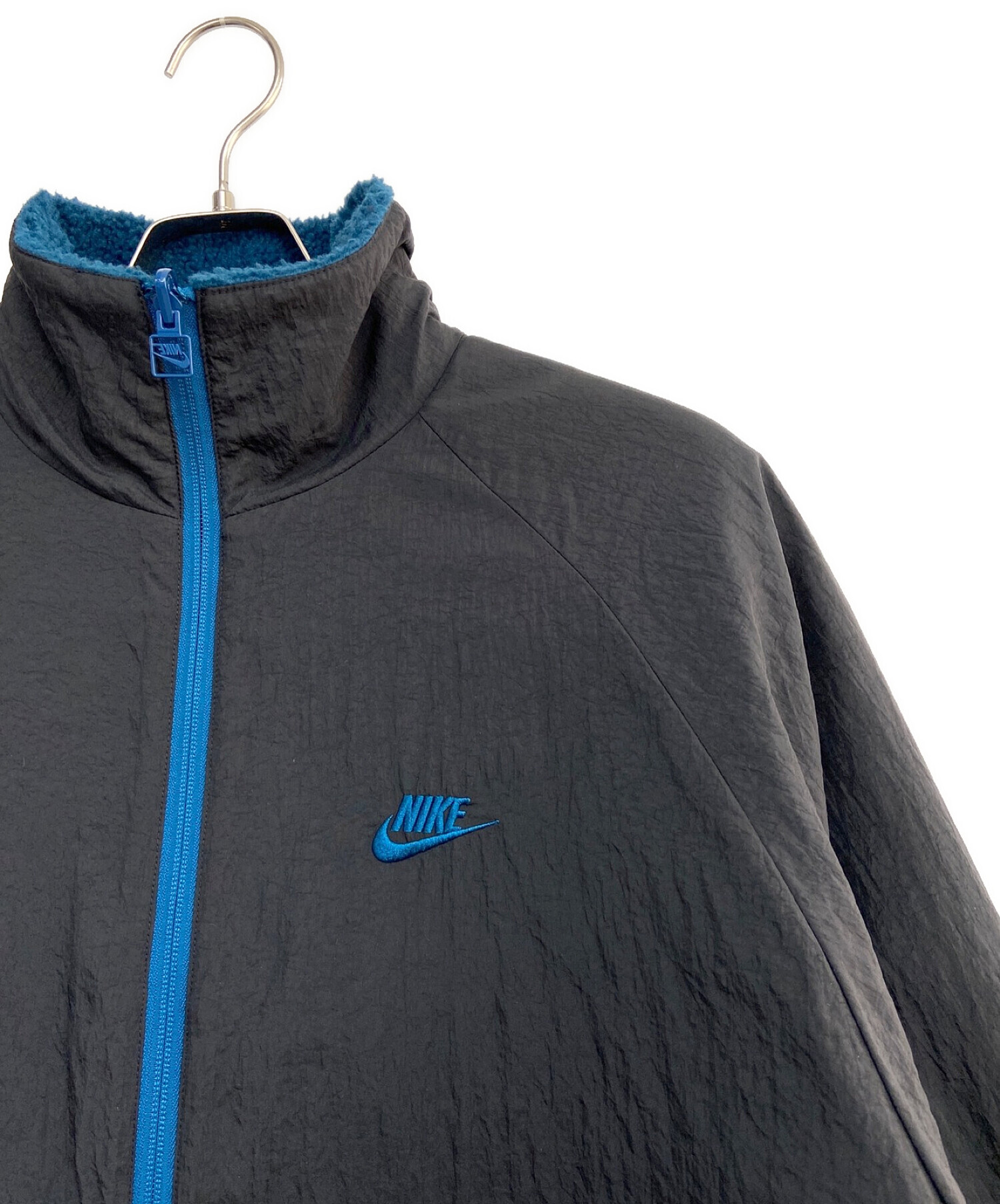 NIKE (ナイキ) NSW Reverse Swoosh Fullzip Jacket ブラック×ネイビー サイズ:M