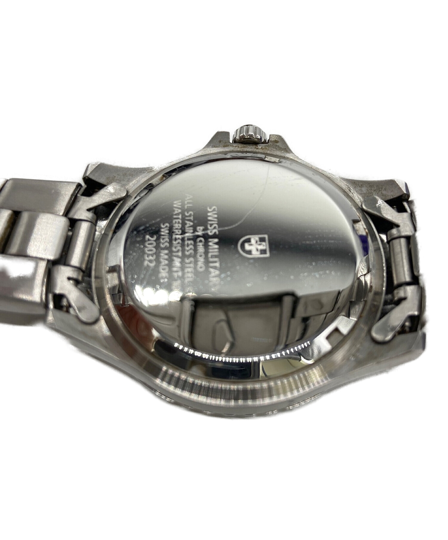 直販特価SWISS MILITARY スイスミリタリー 腕時計 シルバー ML376 腕時計(アナログ)
