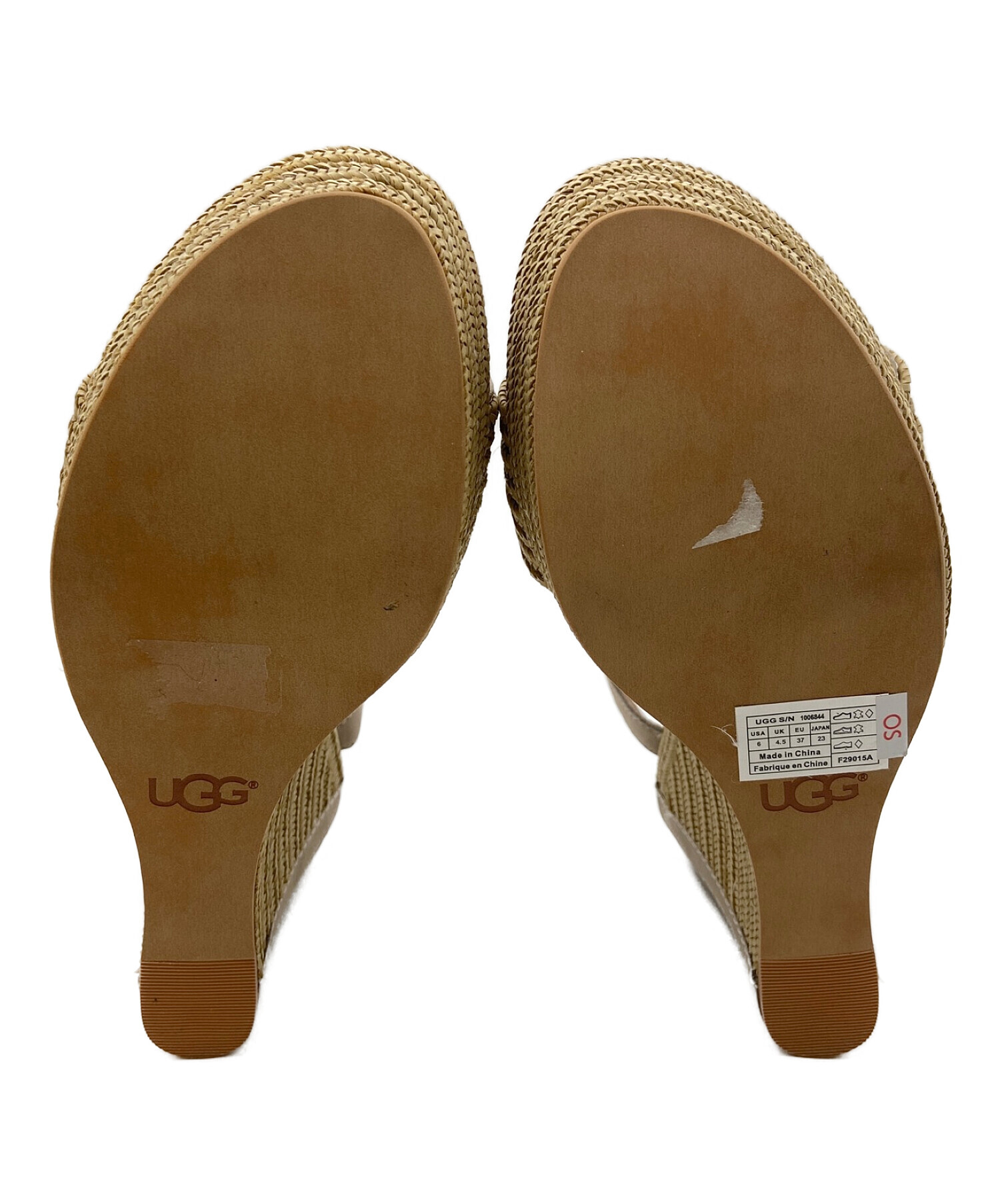 中古・古着通販】UGG (アグ) サンダル ベージュ サイズ:23cm｜ブランド