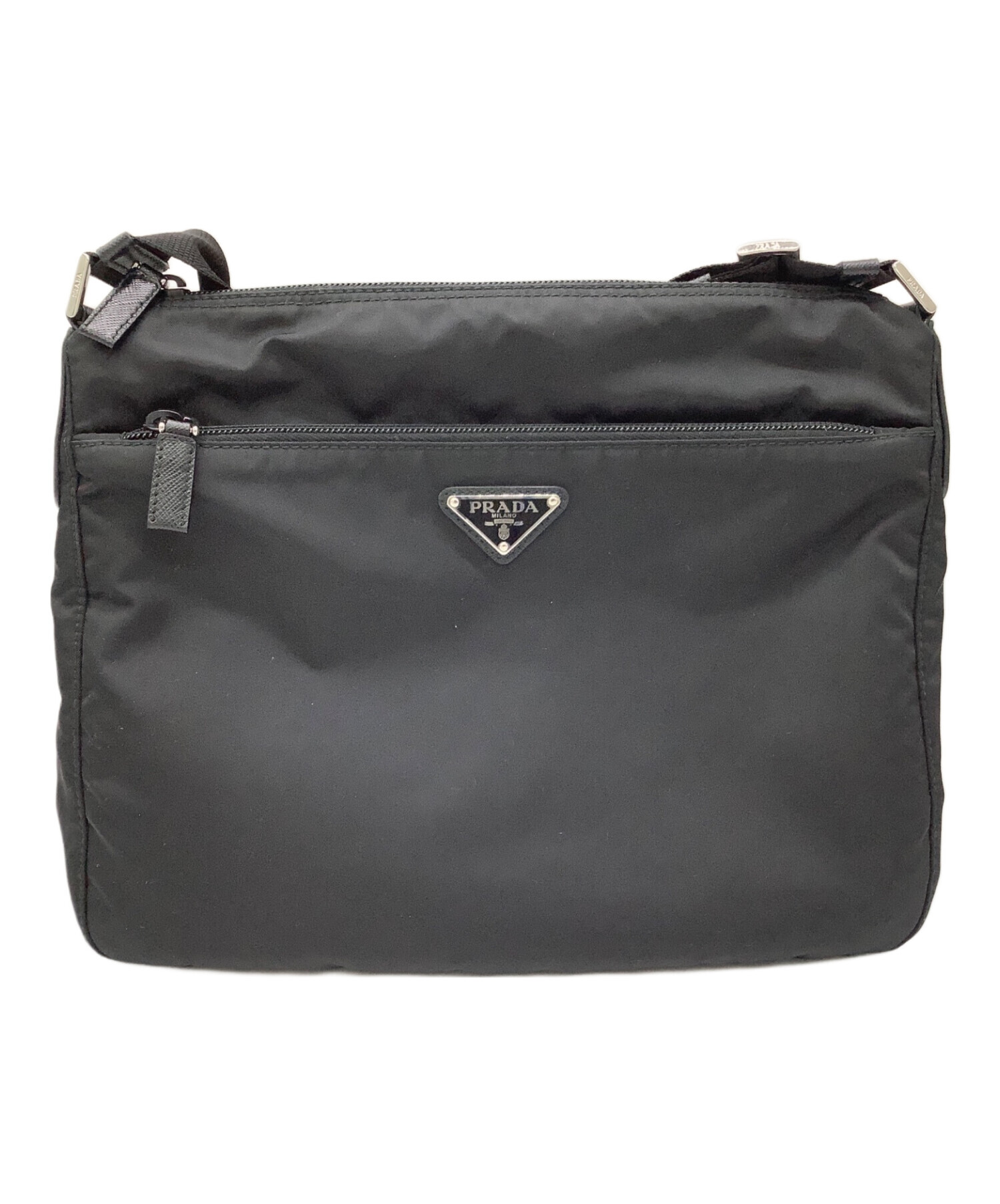 中古・古着通販】PRADA (プラダ) ナイロンショルダーバッグ ブラック｜ブランド・古着通販 トレファク公式【TREFAC  FASHION】スマホサイト