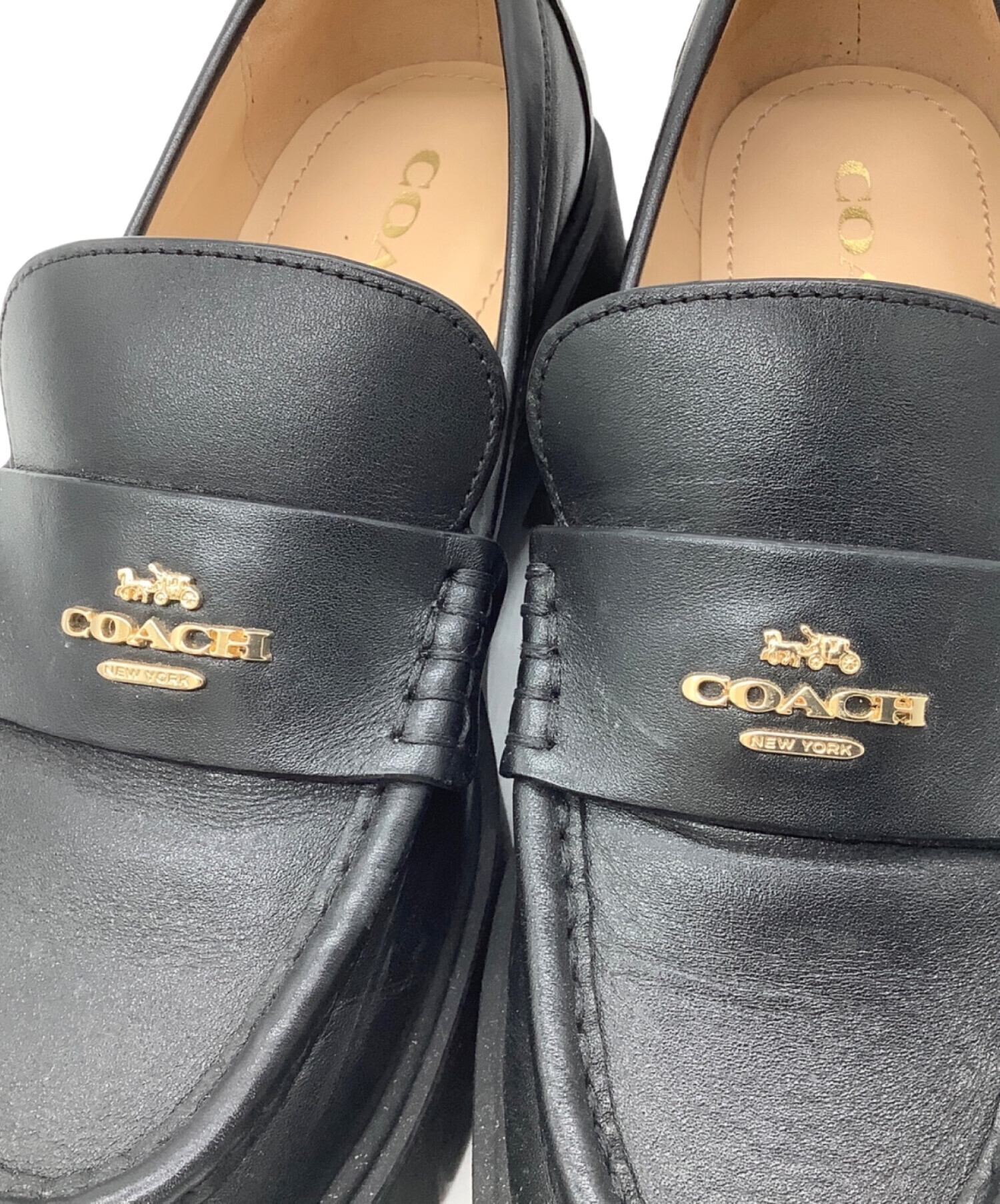 中古・古着通販】COACH (コーチ) ローファー ブラック サイズ:22.5cm｜ブランド・古着通販 トレファク公式【TREFAC  FASHION】スマホサイト