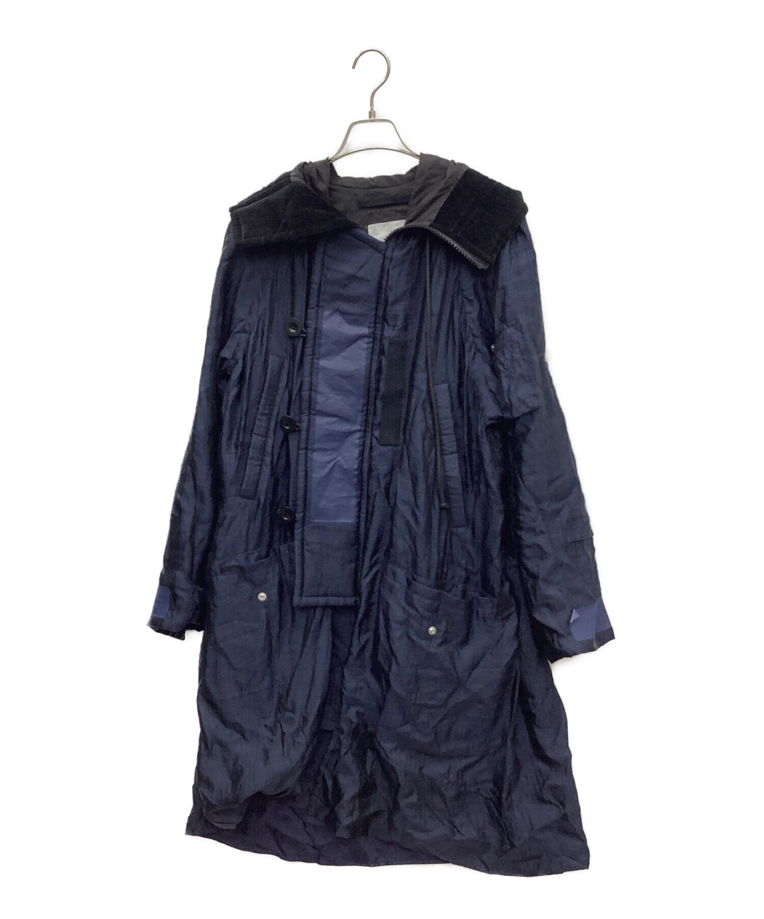 中古・古着通販】sacai (サカイ) デザインコート ネイビー