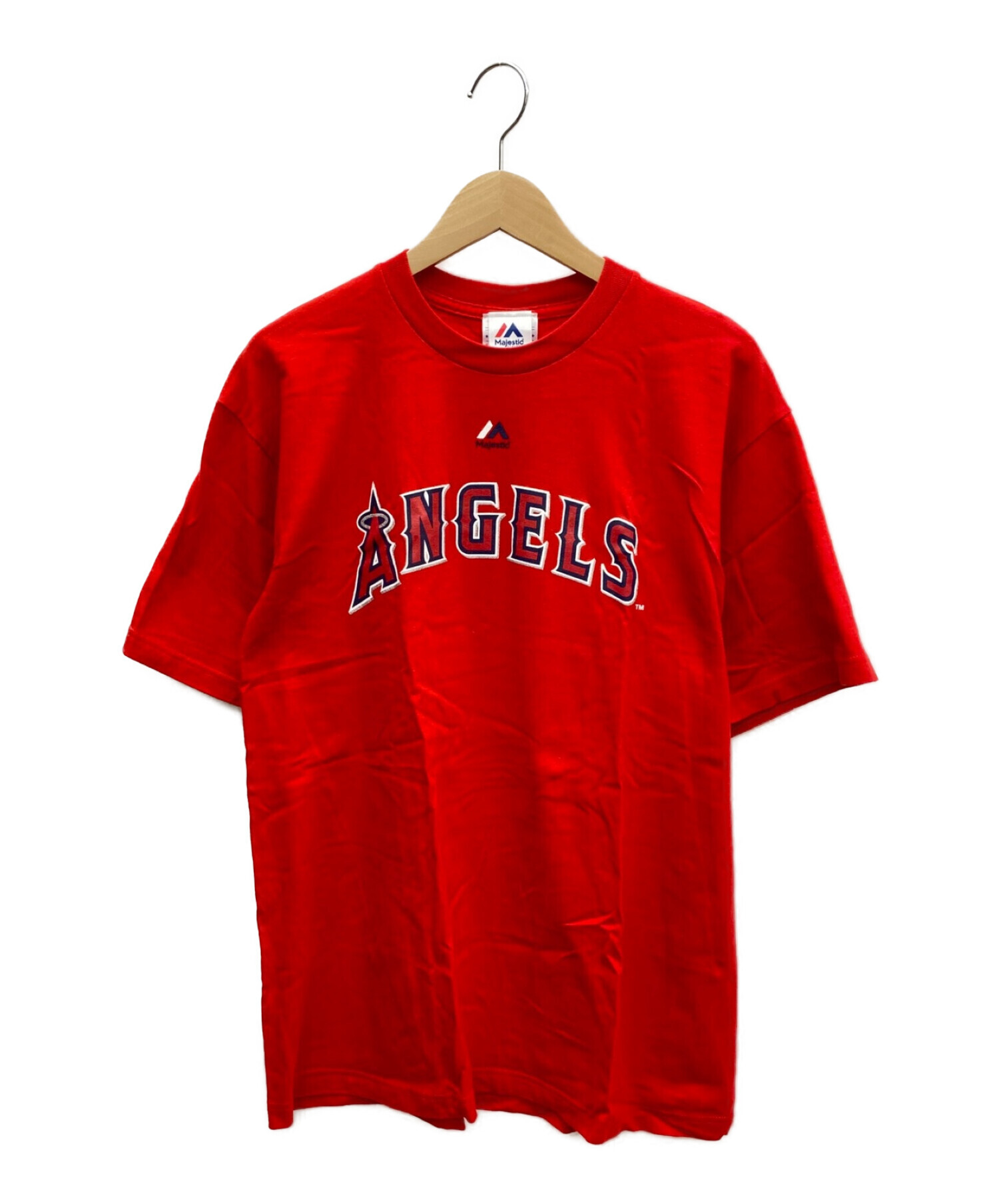 Majestic (マジェスティック) Tシャツ Angels 17 レッド サイズ:X-LARGE