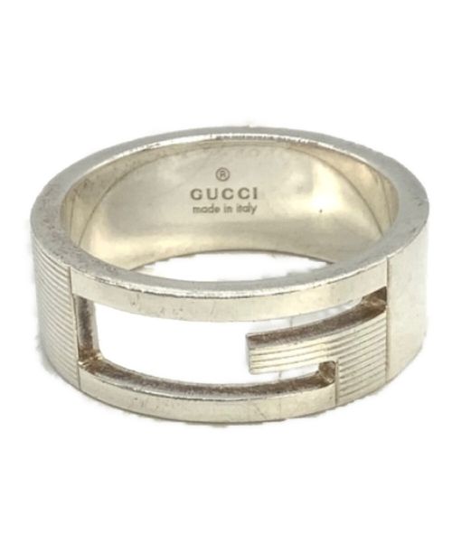 中古・古着通販】GUCCI (グッチ) ブランデッドGリング シルバー サイズ