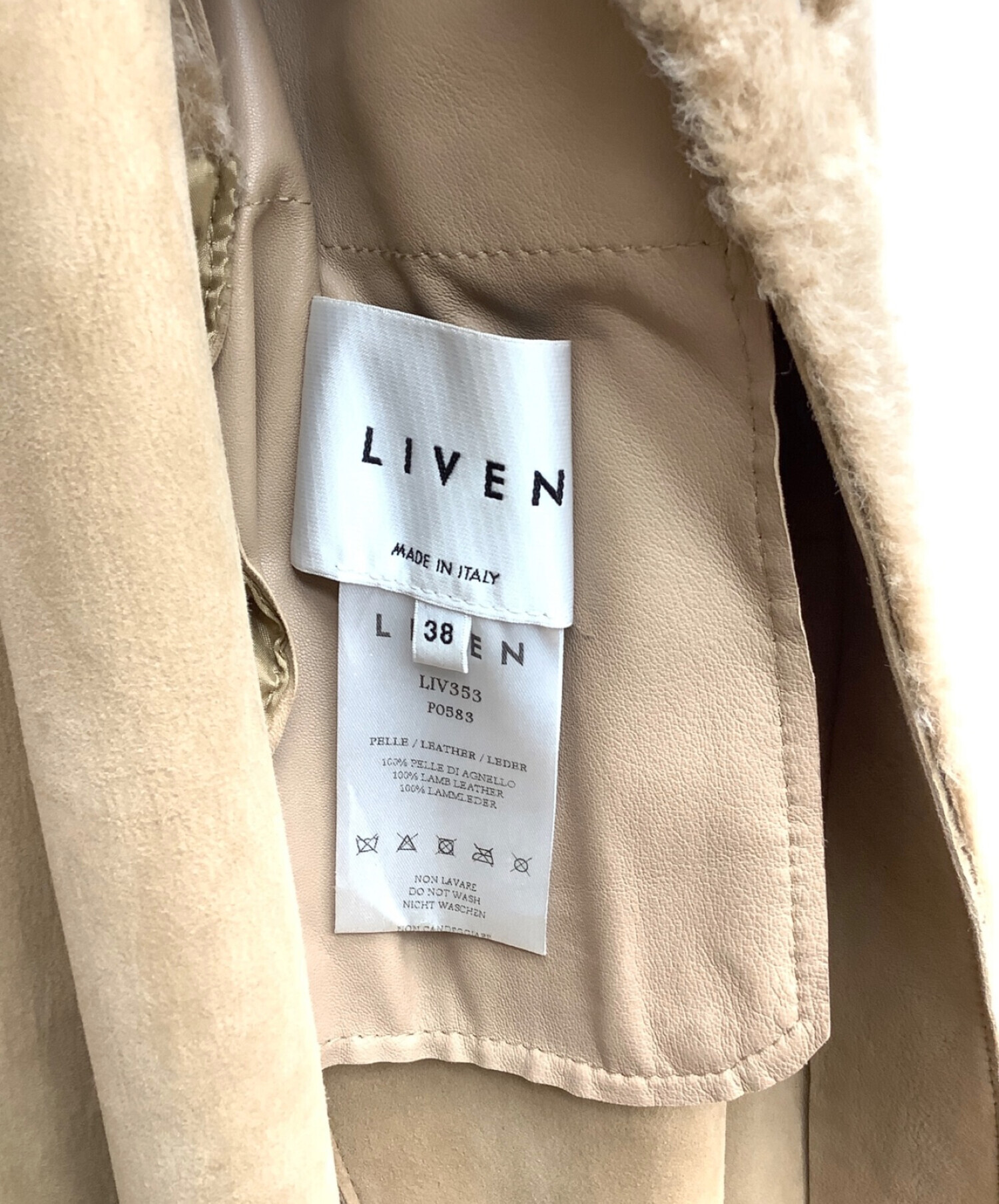 中古・古着通販】LIVEN (リヴェン) ムートンコート ベージュ サイズ:38｜ブランド・古着通販 トレファク公式【TREFAC  FASHION】スマホサイト