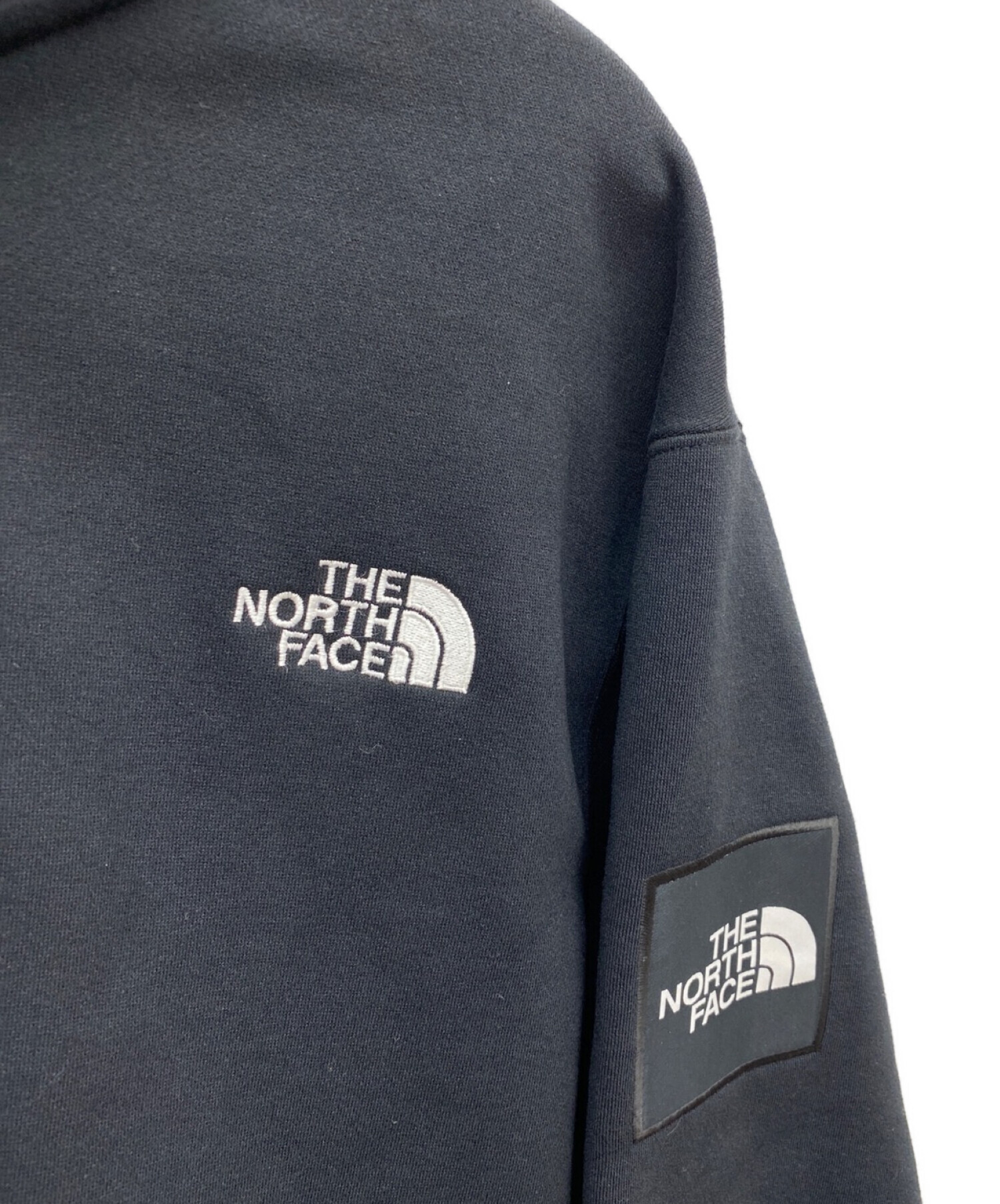 THE NORTH FACE (ザ ノース フェイス) スクエアロゴフルジップフーディ ブラック サイズ:XL