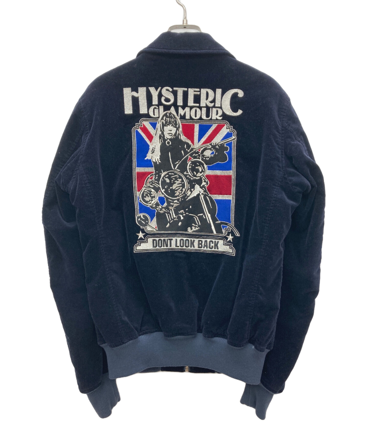 中古・古着通販】Hysteric Glamour (ヒステリックグラマー) ベロアジャケット ネイビー サイズ:Medium｜ブランド・古着通販  トレファク公式【TREFAC FASHION】スマホサイト