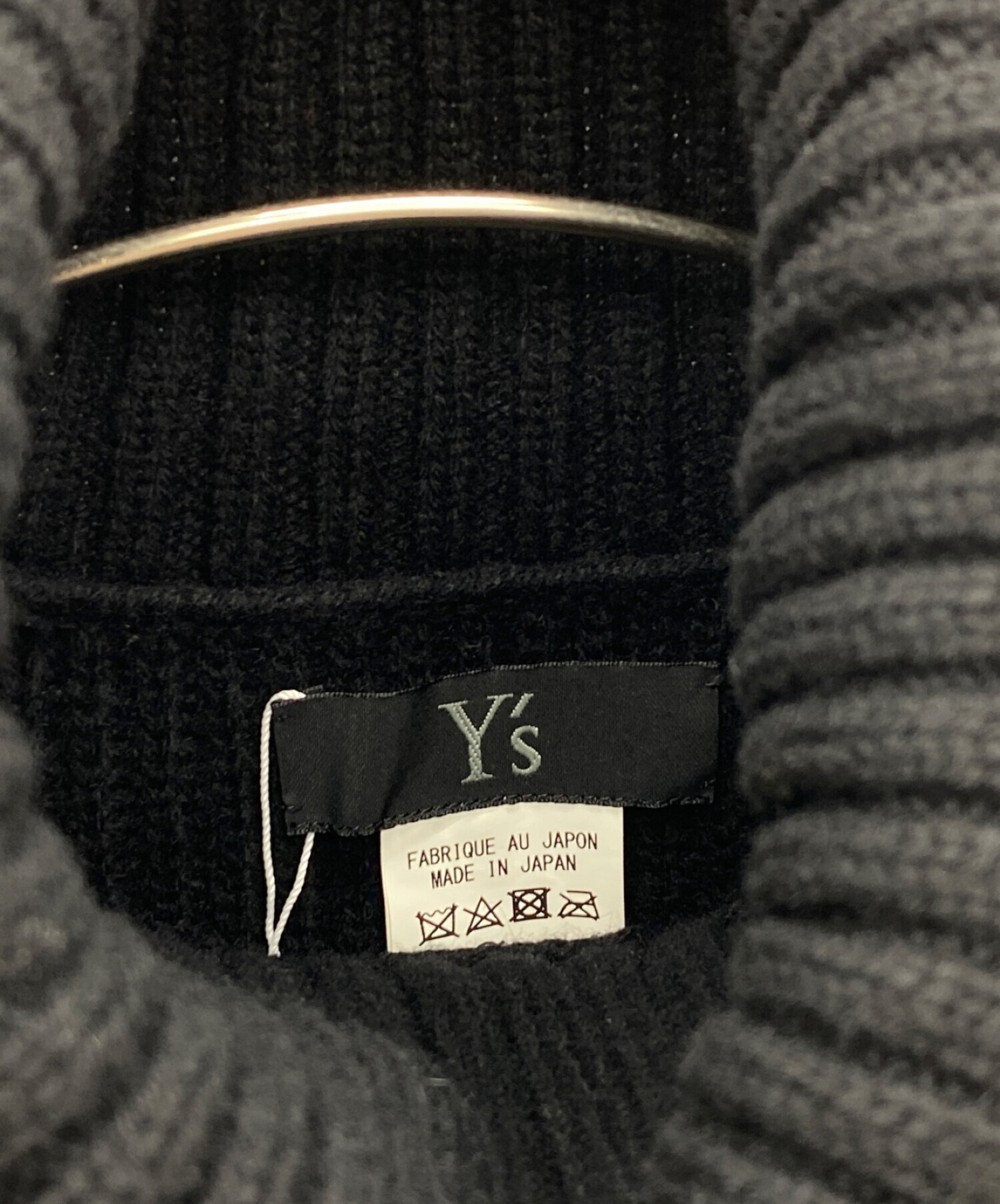 中古・古着通販】Y's (ワイズ) ニットベスト ブラック サイズ:2 未使用