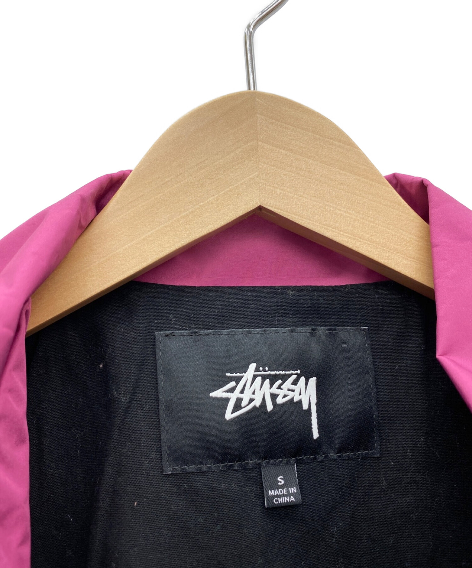 stussy (ステューシー) コーチジャケット ショッキングピンク サイズ:S