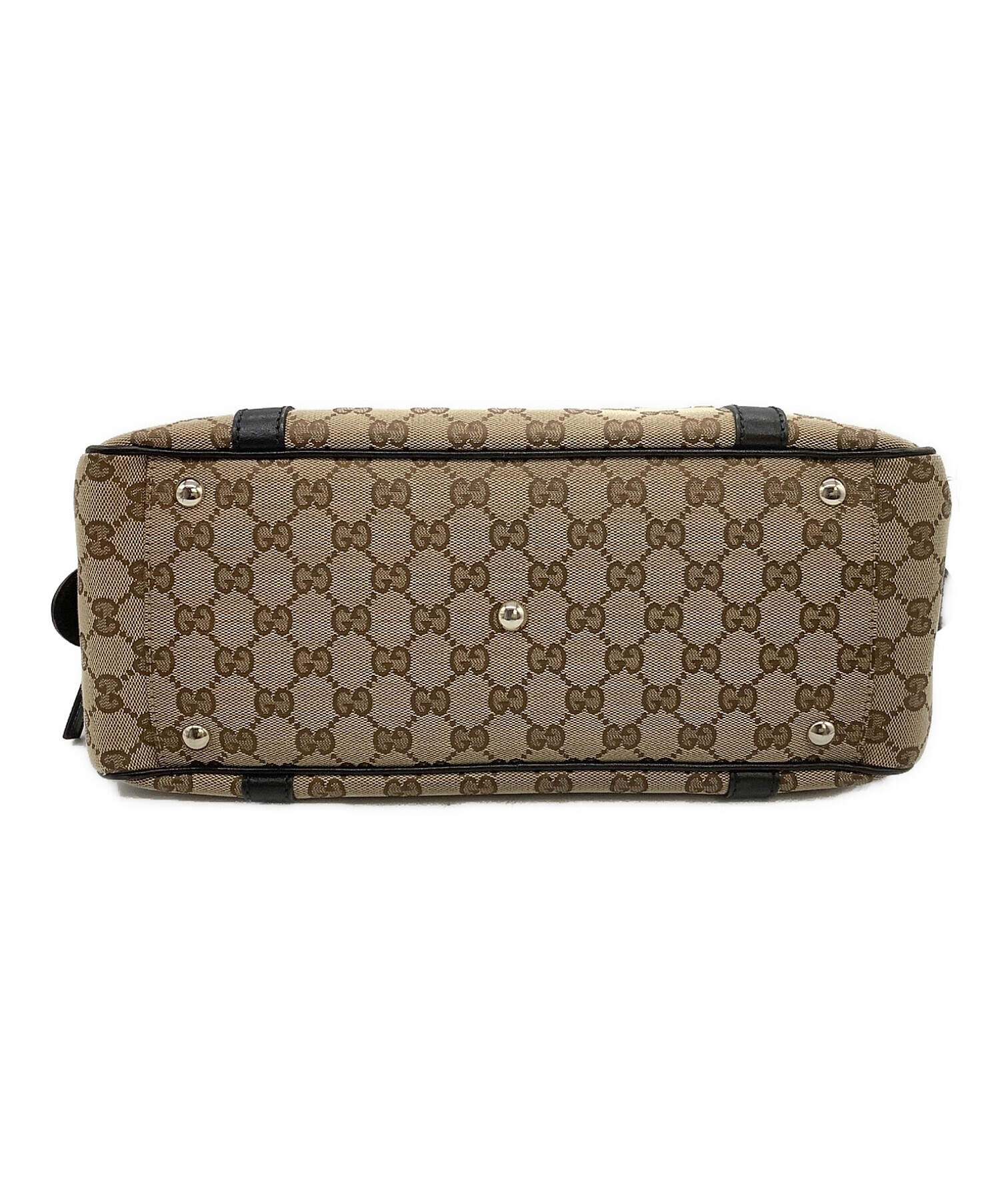 中古・古着通販】GUCCI (グッチ) ミニボストンバッグ ベージュ×ブラック｜ブランド・古着通販 トレファク公式【TREFAC  FASHION】スマホサイト