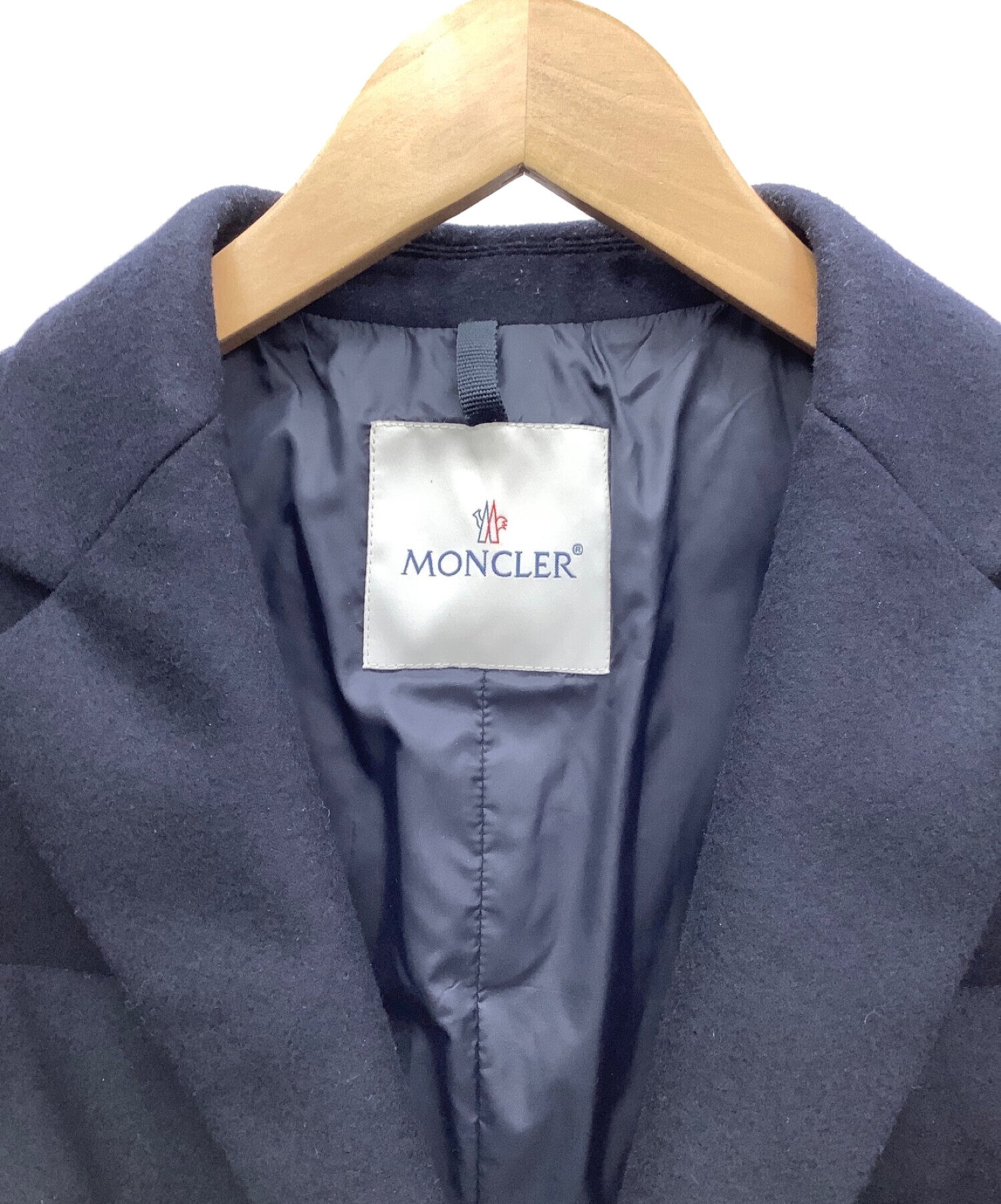 中古・古着通販】MONCLER (モンクレール) テーラードダウンジャケット ネイビー サイズ:3｜ブランド・古着通販 トレファク公式【TREFAC  FASHION】スマホサイト