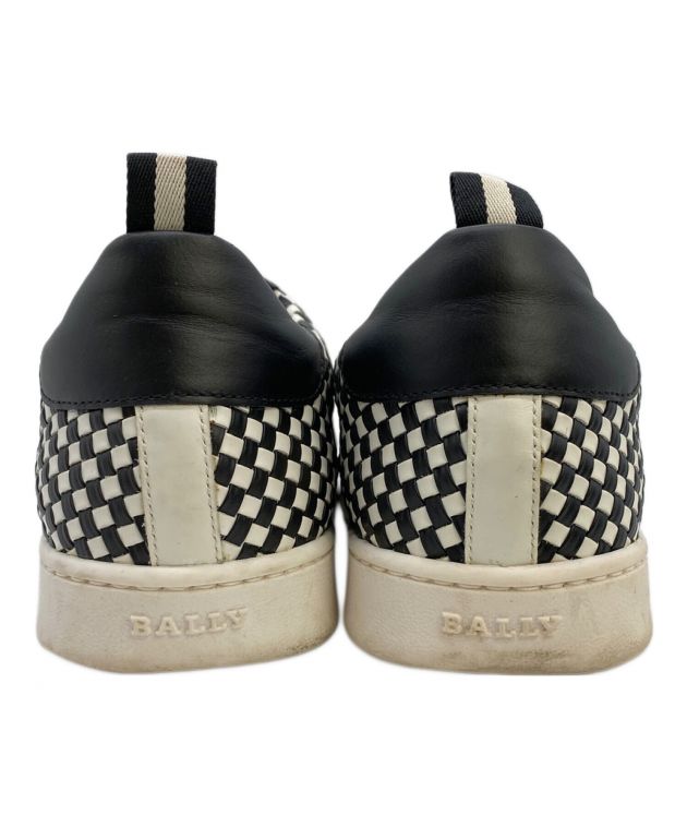 中古・古着通販】BALLY (バリー) 格子柄ローカットスニーカー ホワイト 