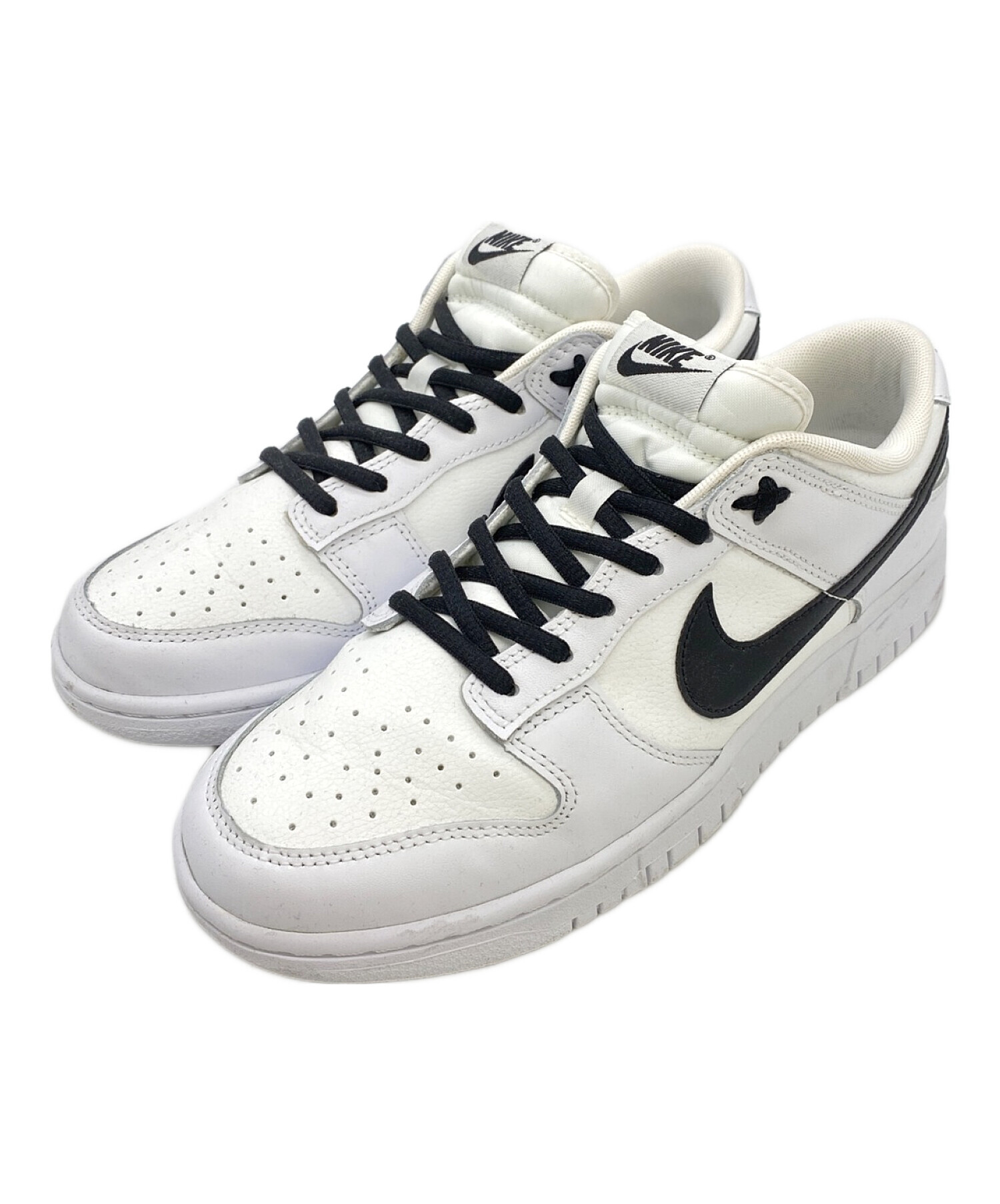 NIKE (ナイキ) DUNK LOW RETRO(ダンク ロー レトロ) ホワイト×ブラック サイズ:cm 27