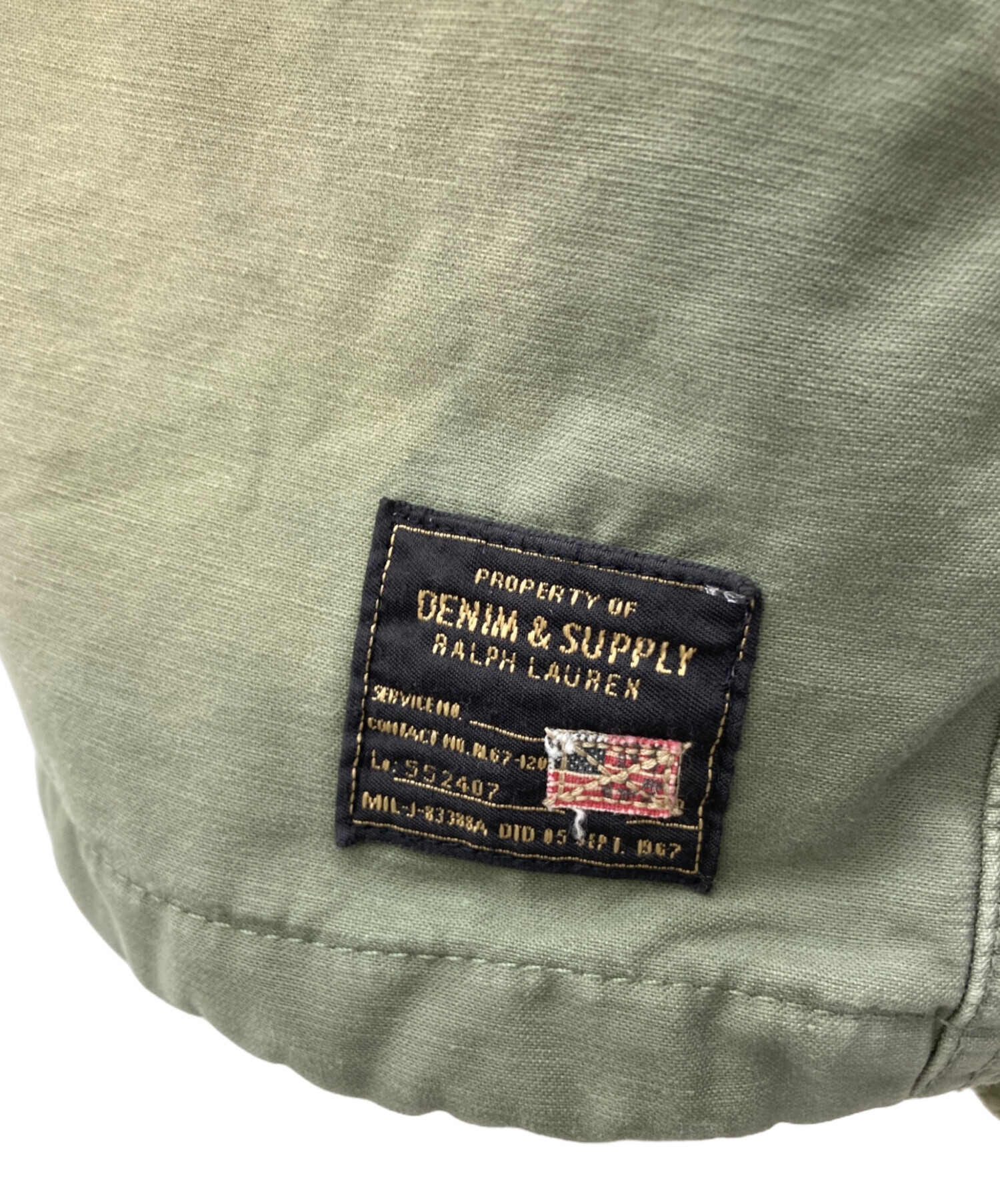 中古・古着通販】Denim & Supply Ralph Lauren (デニム＆サプライ ラルフローレン) ミリタリージャケット オリーブ  サイズ:XS｜ブランド・古着通販 トレファク公式【TREFAC FASHION】スマホサイト