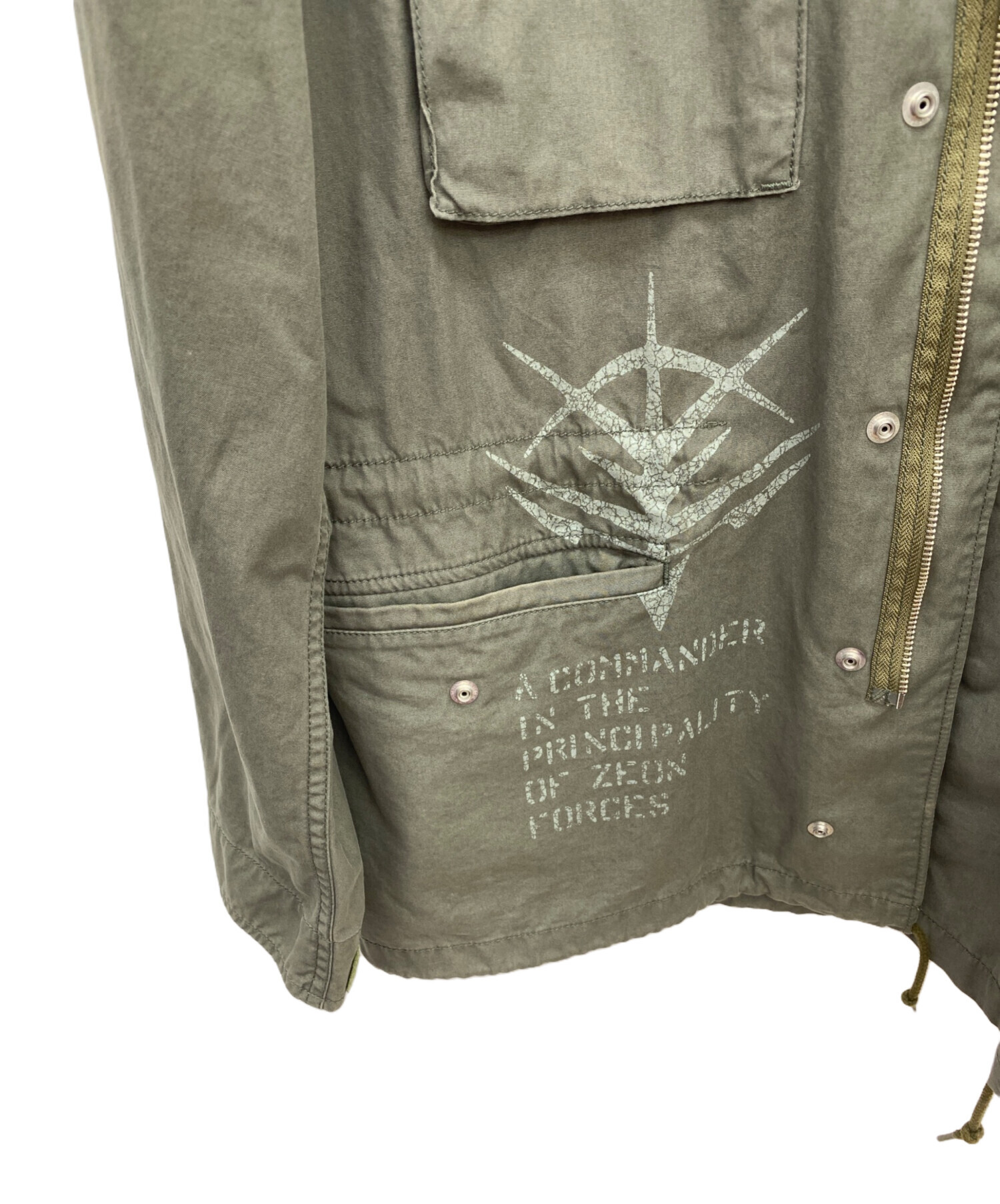 中古・古着通販】ALPHA INDUSTRIES (アルファインダストリーズ) STRICT-G (ストリクトジー) M-65 フィールドジャケット  機動戦士ガンダム ランバ・ラル隊モデル オリーブ サイズ:Ｌ｜ブランド・古着通販 トレファク公式【TREFAC FASHION】スマホサイト