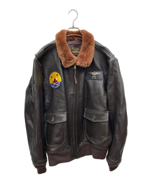 中古・古着通販】MORGAN MEMPHIS BELLE (モーガン メンフィス ベル) G-1 フライトジャケット ブラウン  サイズ:46｜ブランド・古着通販 トレファク公式【TREFAC FASHION】スマホサイト