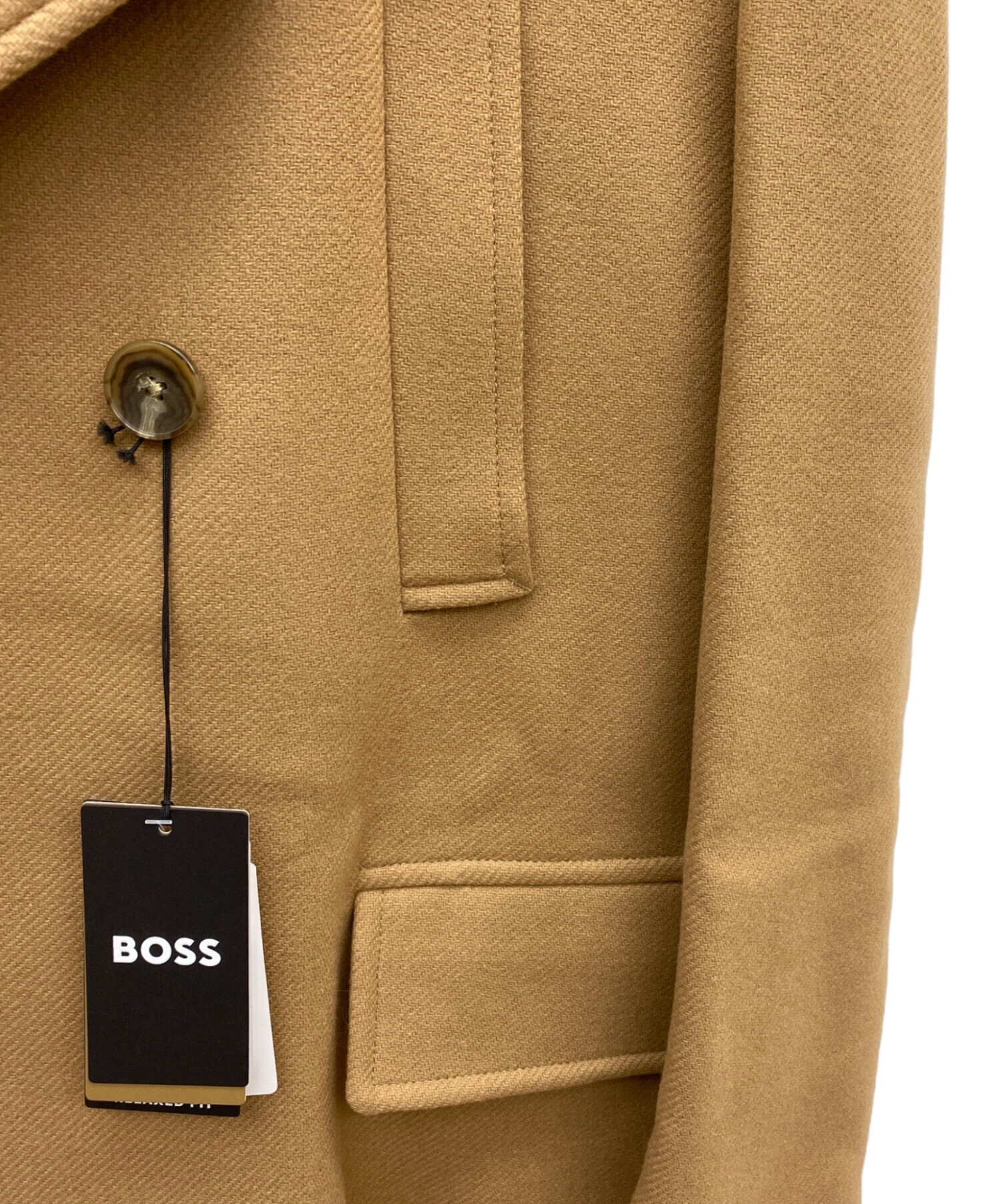 HUGO BOSS (ヒューゴ ボス) ダブルブレストコート ブラウン サイズ:50 未使用品