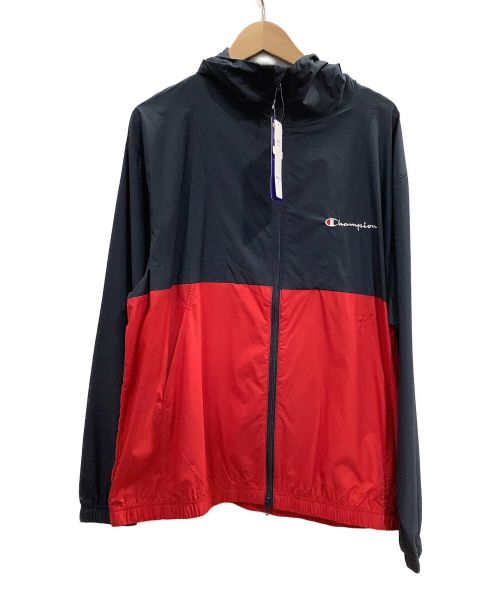 中古・古着通販】Champion (チャンピオン) ナイロンパーカー ネイビー