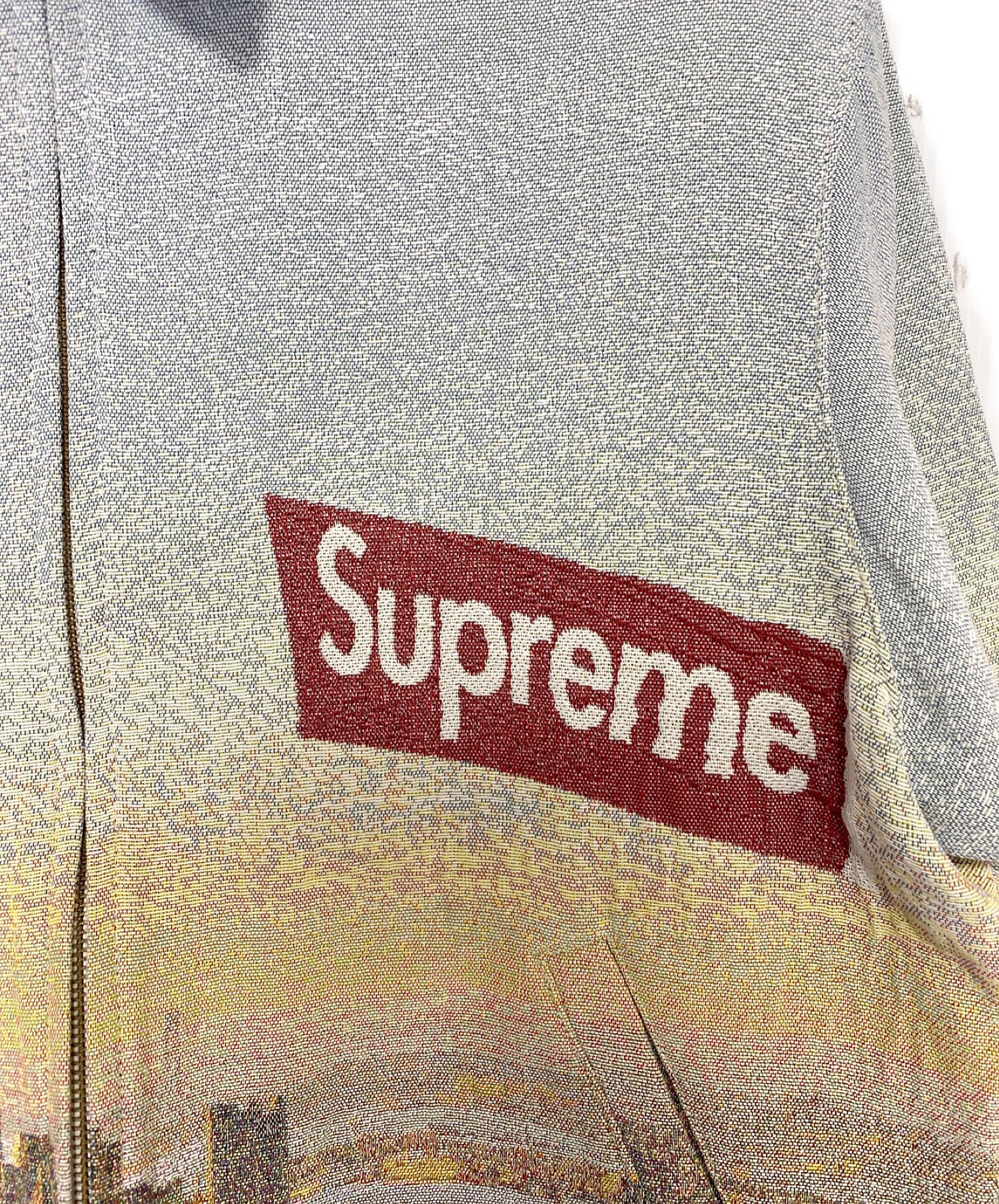 SUPREME (シュプリーム) Aerial Tapestry Harrington Jacket ネイビー サイズ:S