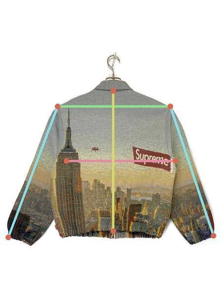 中古・古着通販】SUPREME (シュプリーム) Aerial Tapestry Harrington Jacket ネイビー  サイズ:S｜ブランド・古着通販 トレファク公式【TREFAC FASHION】スマホサイト