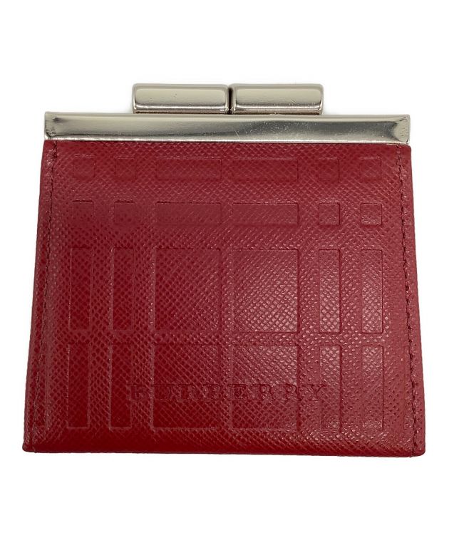 中古・古着通販】BURBERRY (バーバリー) がま口財布 レッド｜ブランド・古着通販 トレファク公式【TREFAC FASHION】スマホサイト