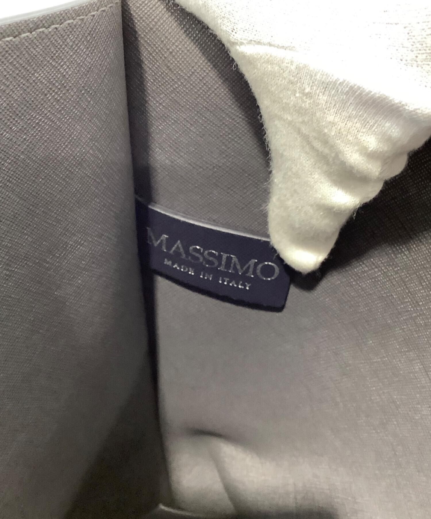 MASSIMO (マッシモ) Massimo レザートートバッグ ネイビー