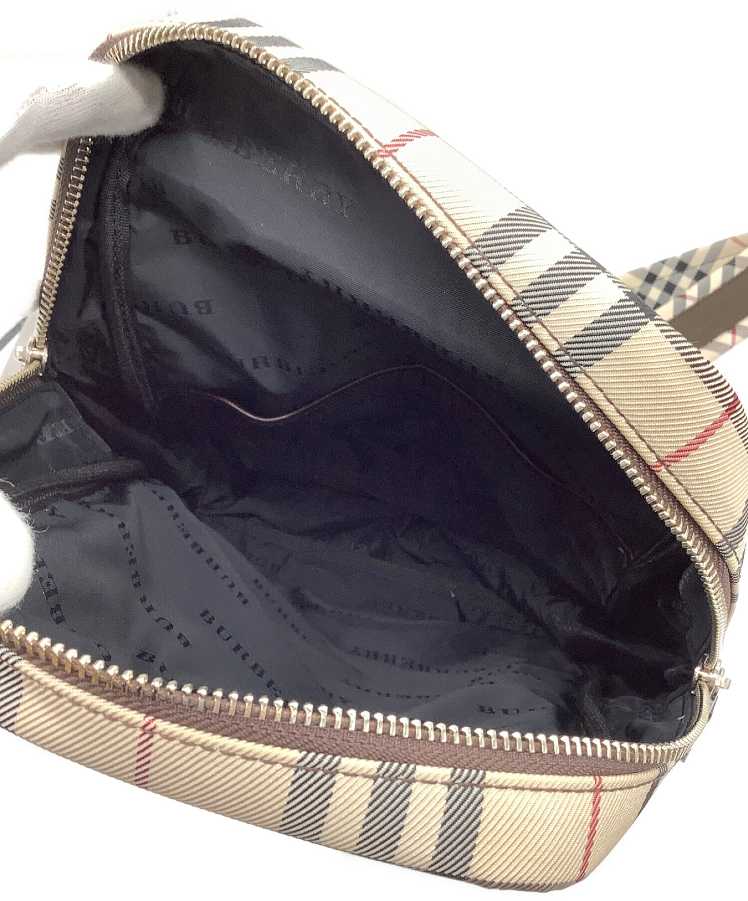 中古・古着通販】BURBERRY (バーバリー) ボディバッグ ベージュ