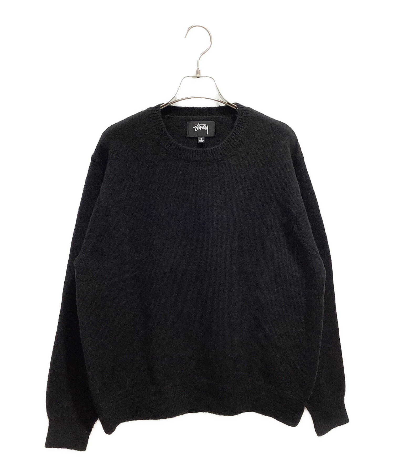 stussy (ステューシー) Gothic Sweater ブラック×ホワイト サイズ:S