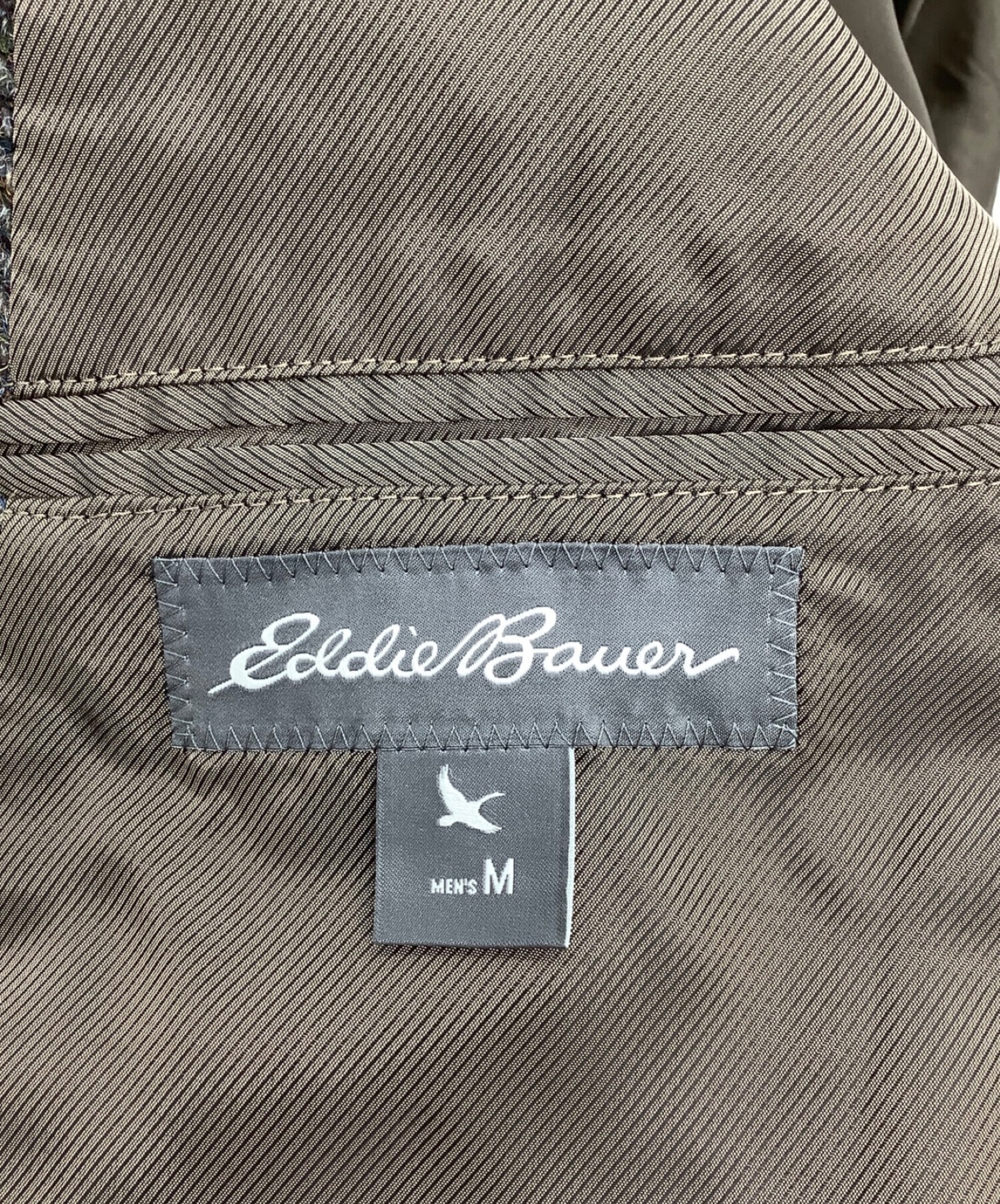 Eddie Bauer (エディーバウアー) Harris Tweed (ハリスツイード) 3B ハンティング ツイードジャケット グレー サイズ:M