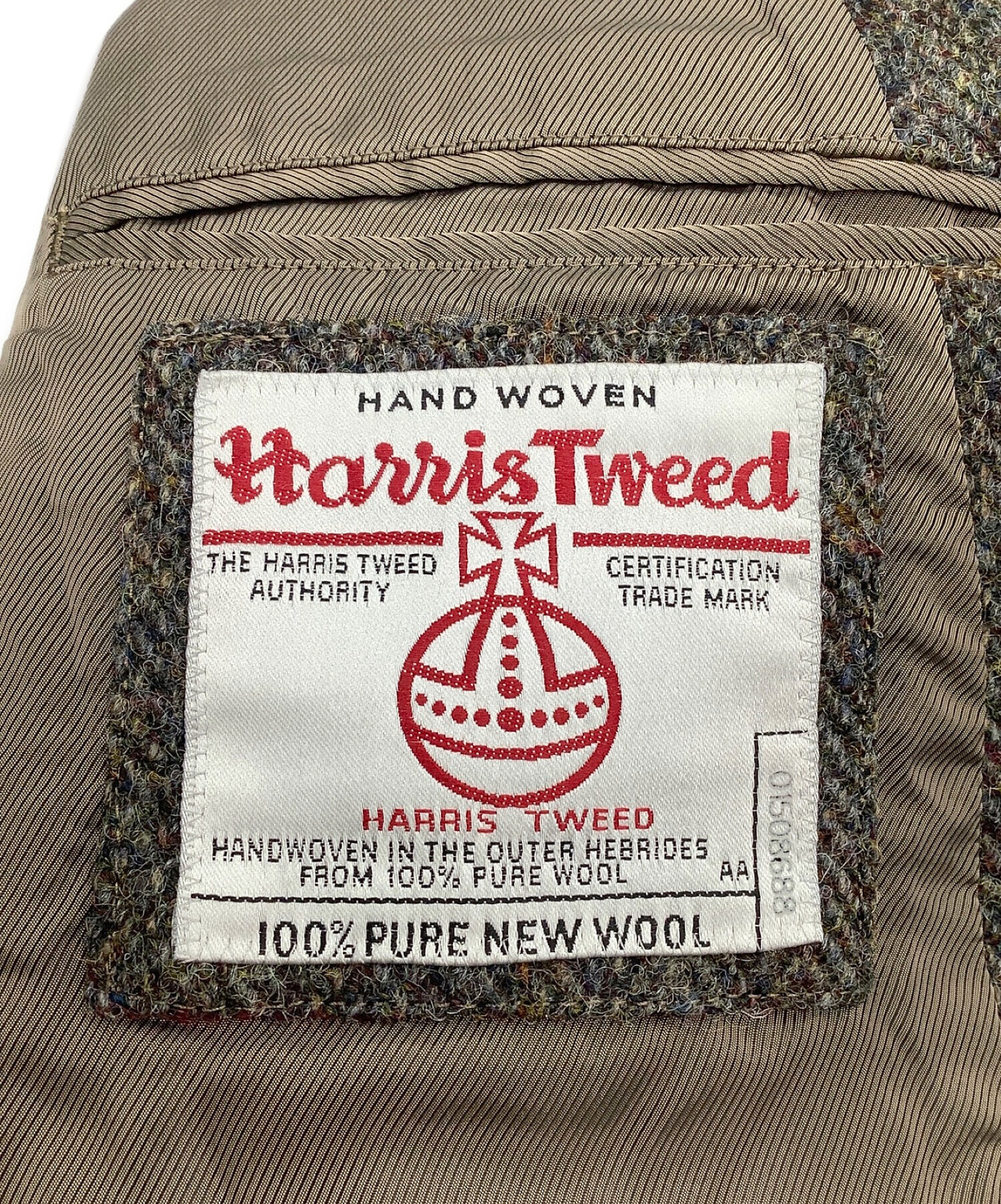 Eddie Bauer (エディーバウアー) Harris Tweed (ハリスツイード) 3B ハンティング ツイードジャケット グレー サイズ:M