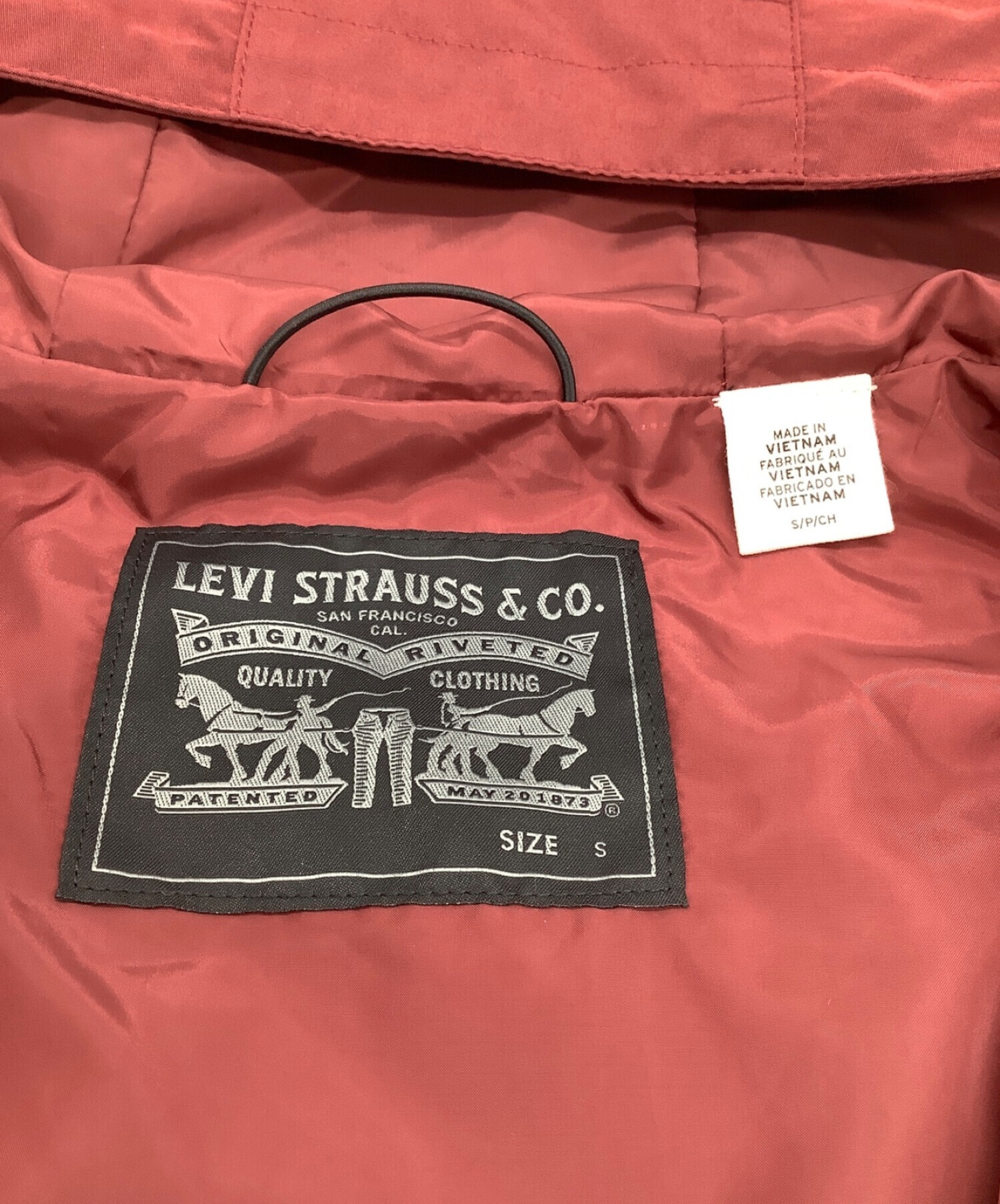 中古・古着通販】LEVI'S (リーバイス) バートレットユーティリティジャケット レッド×ベージュ サイズ:S｜ブランド・古着通販  トレファク公式【TREFAC FASHION】スマホサイト