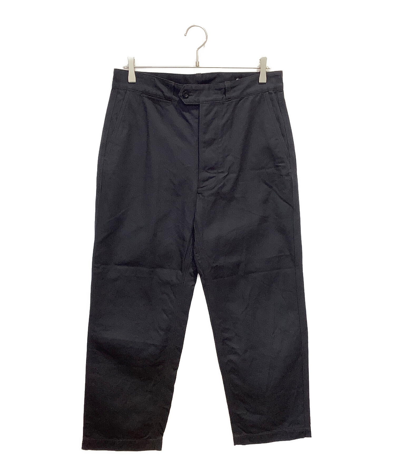 KAPTAIN SUNSHINE (キャプテンサンシャイン) Belted Work Trousers ブラック サイズ:W34