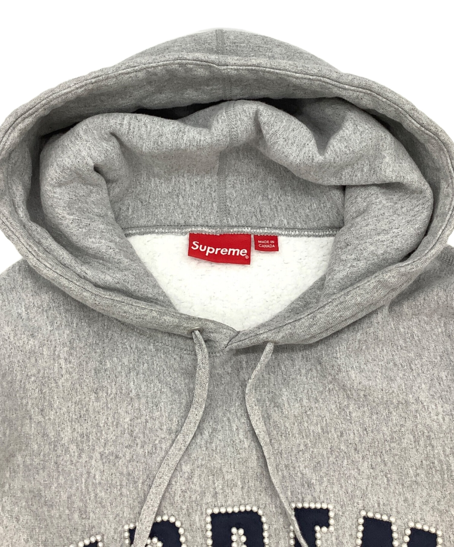 中古・古着通販】Supreme (シュプリーム) 21AW Pearl Logo Hooded Sweatshirt グレー  サイズ:Large｜ブランド・古着通販 トレファク公式【TREFAC FASHION】スマホサイト