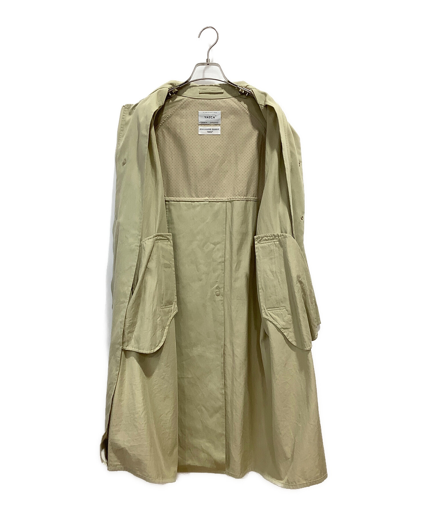 YAECA (ヤエカ) ZIP COAT ベージュ サイズ:XS