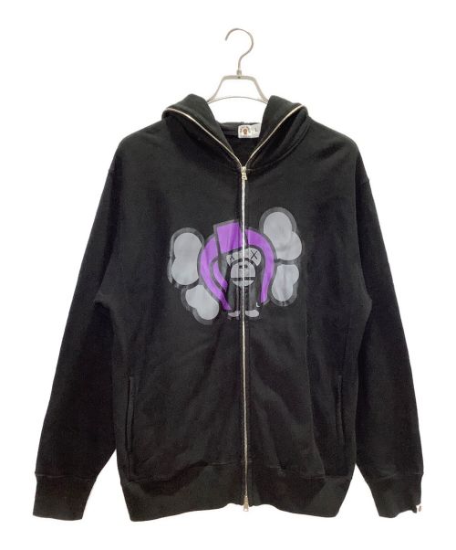 中古・古着通販】A BATHING APE (アベイシングエイプ) フルジップパーカー ブラック サイズ:L｜ブランド・古着通販  トレファク公式【TREFAC FASHION】スマホサイト