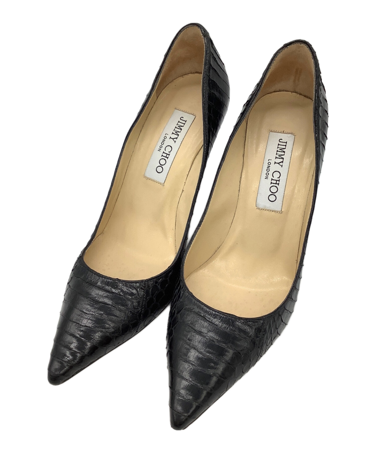 中古・古着通販】JIMMY CHOO (ジミーチュウ) ヒールパンプス ブラック サイズ:35.5｜ブランド・古着通販 トレファク公式【TREFAC  FASHION】スマホサイト