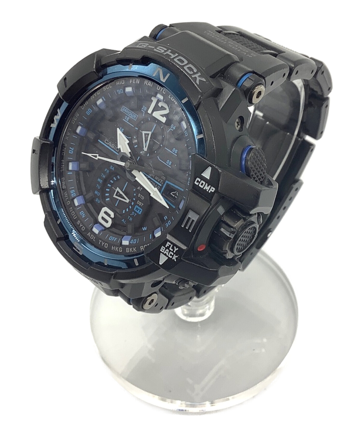中古・古着通販】CASIO (カシオ) 腕時計 ブラック×ブルー サイズ