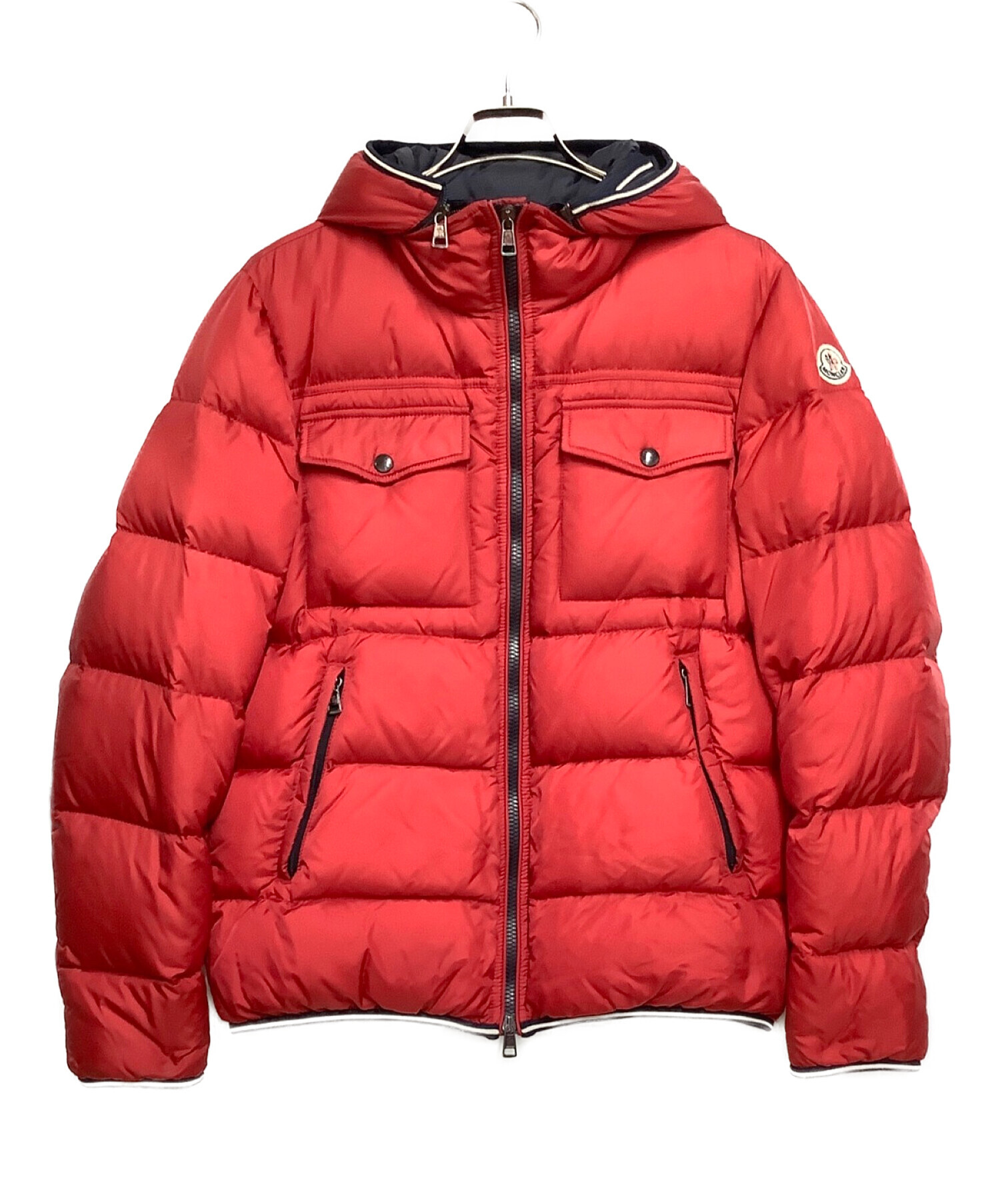 MONCLER (モンクレール) ダウンジャケット レッド サイズ:Mサイズ